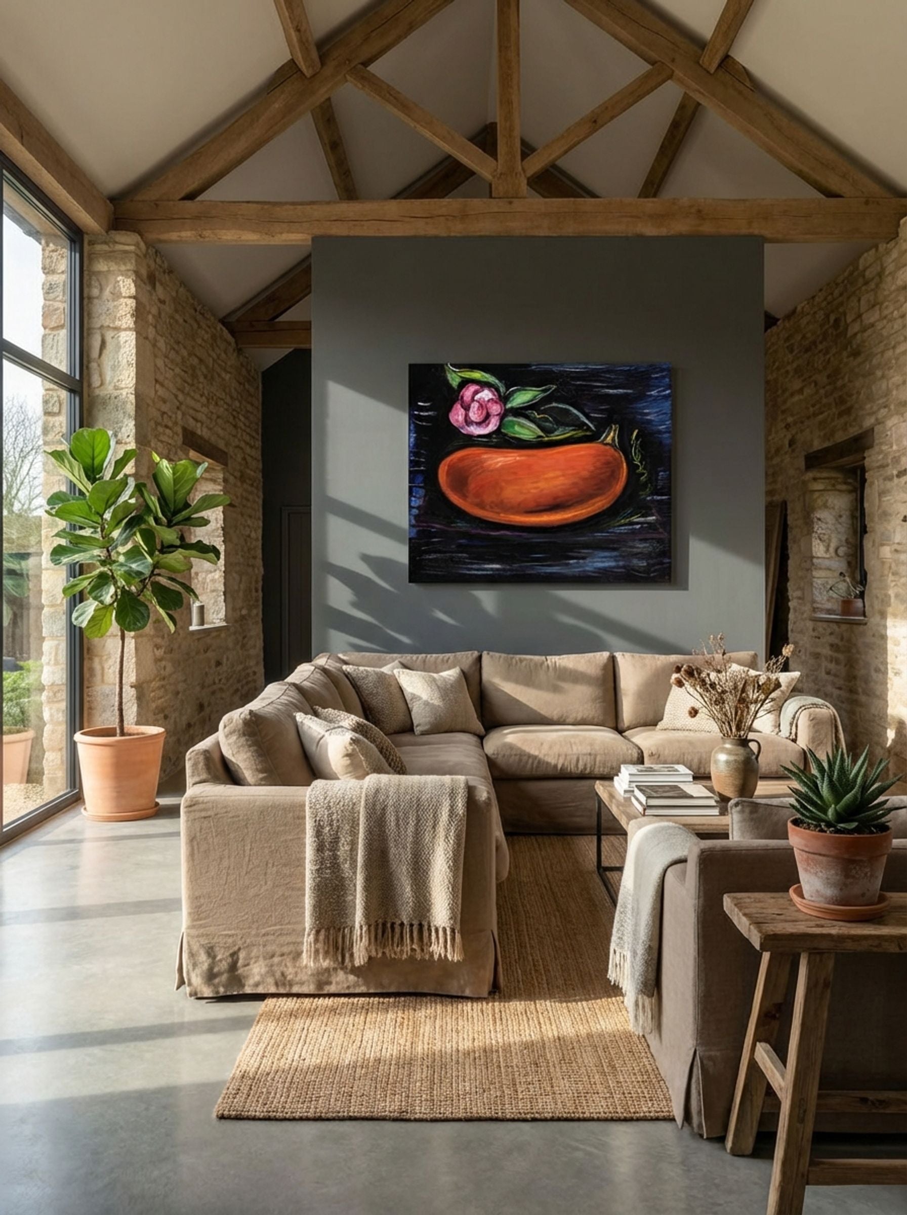 Still Life with Pumpkin and Camellia - Marsden Hartley - Lifestyle