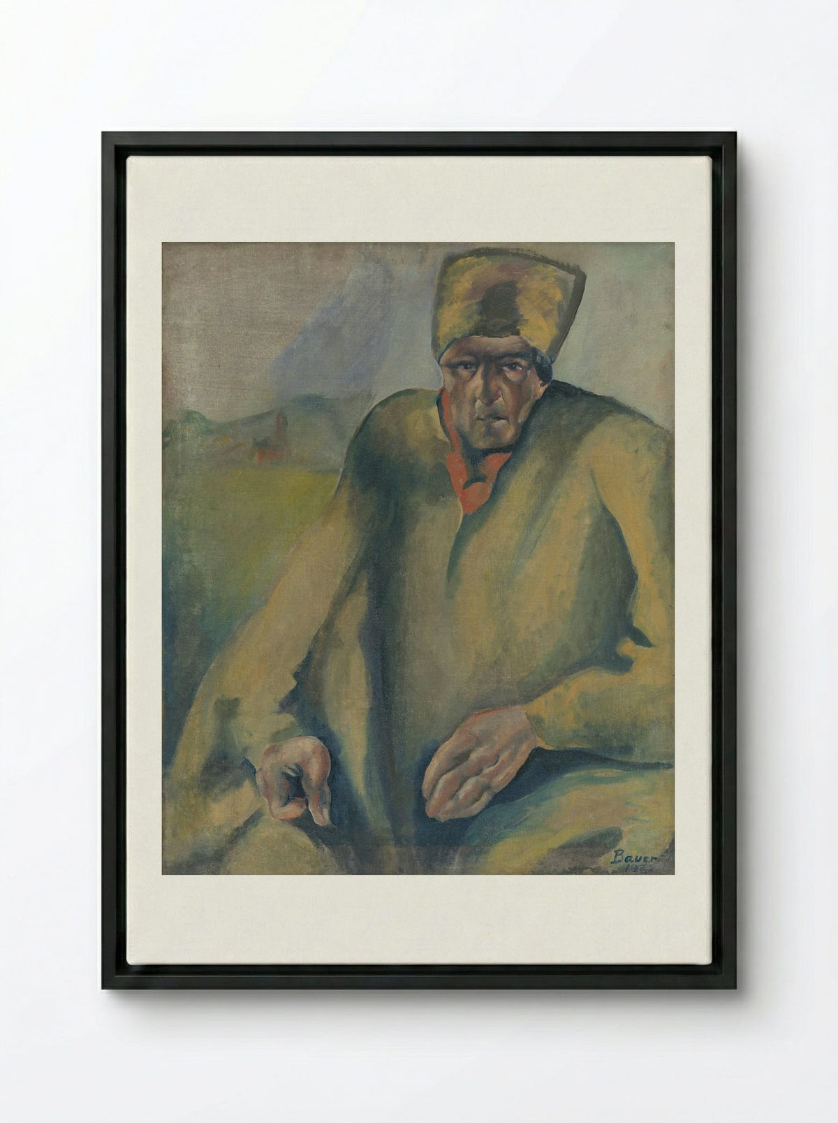 Agitator - Konstantin Bauer - Framed Canvas Black
