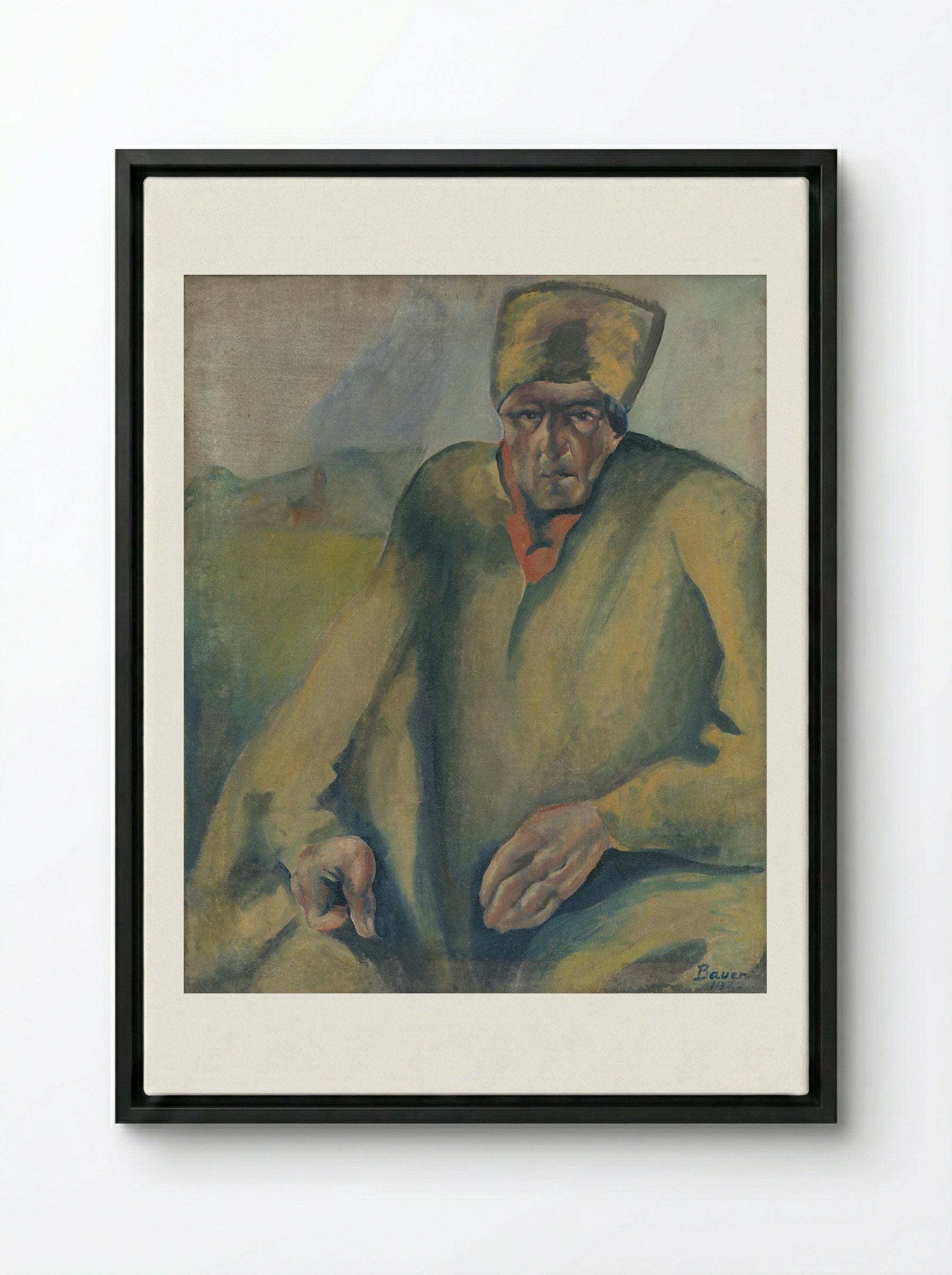 Agitator - Konstantin Bauer - Framed Canvas Black