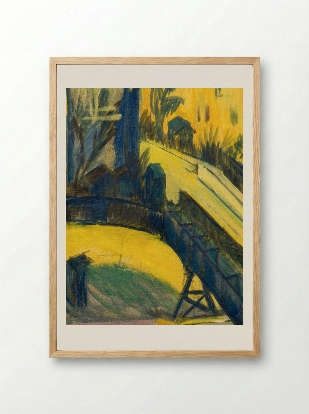 View from the Window - Ernst Ludwig Kirchner - Framed Print Wood