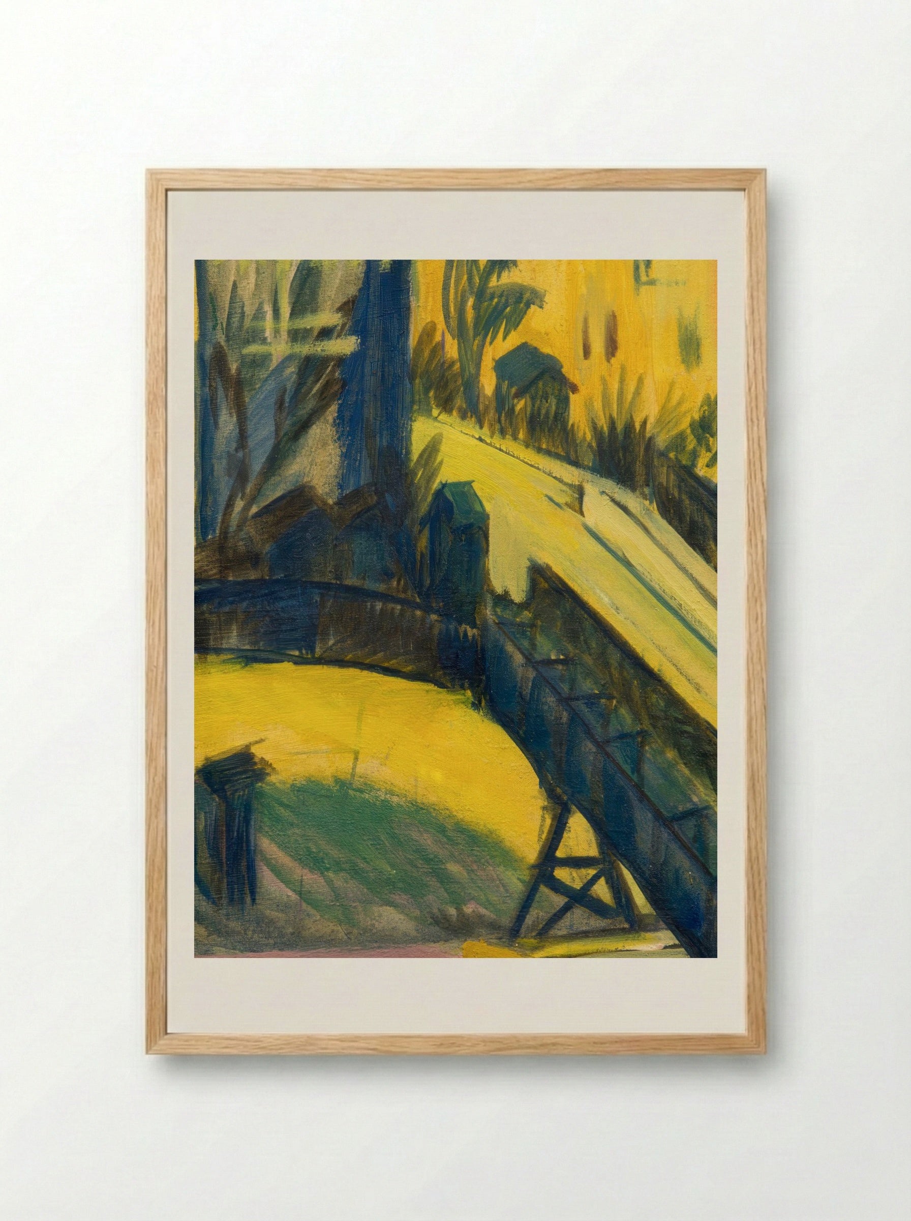 View from the Window - Ernst Ludwig Kirchner - Framed Print Wood