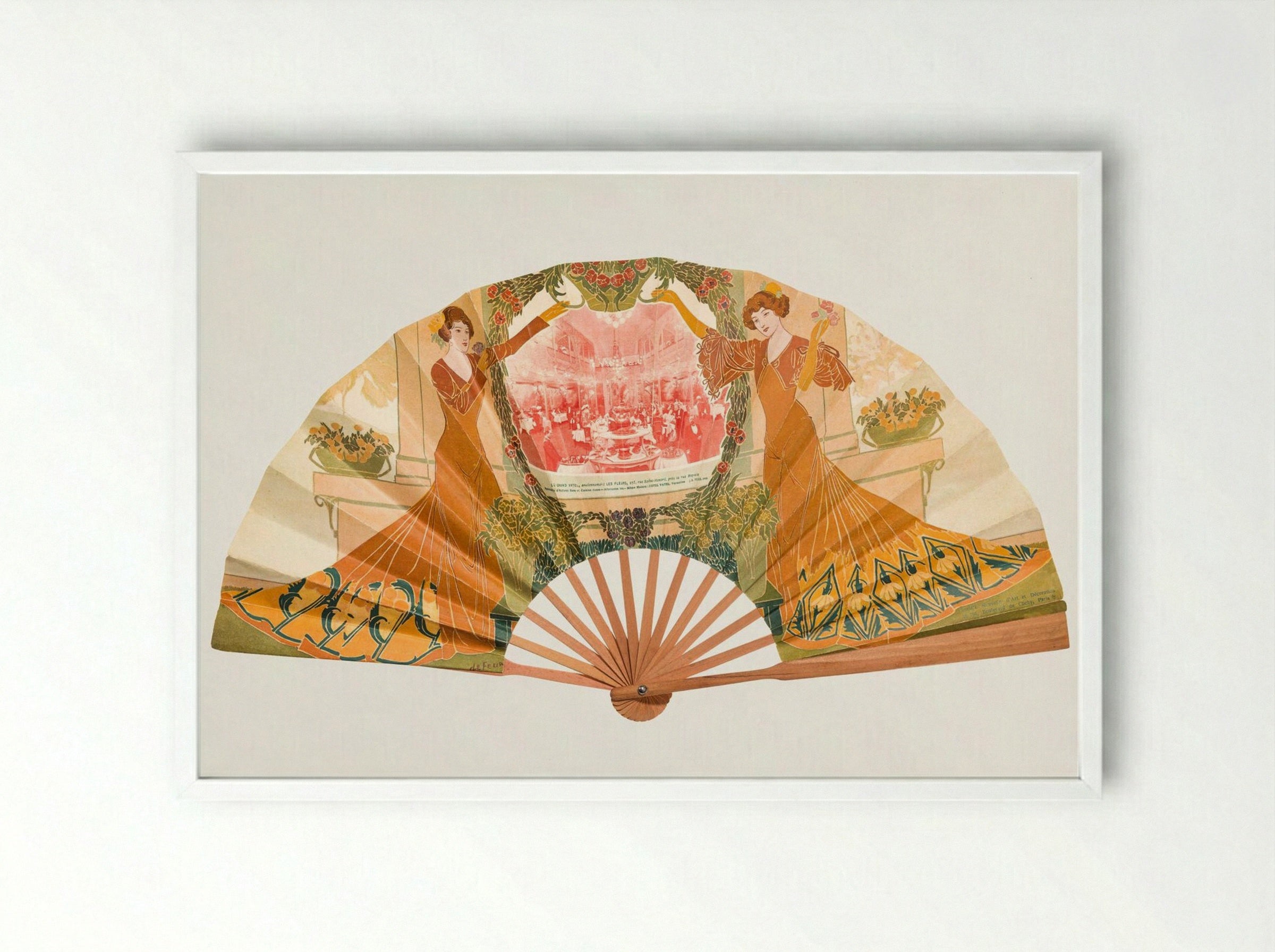 The Grand Vatel - Georges de Feure - Framed Print White