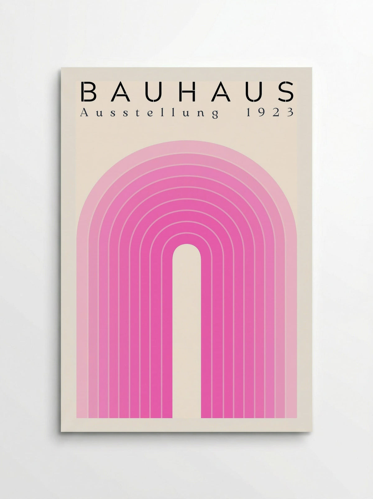 Bauhaus Pink Arch – 1923 Exhibition Poster - Poster