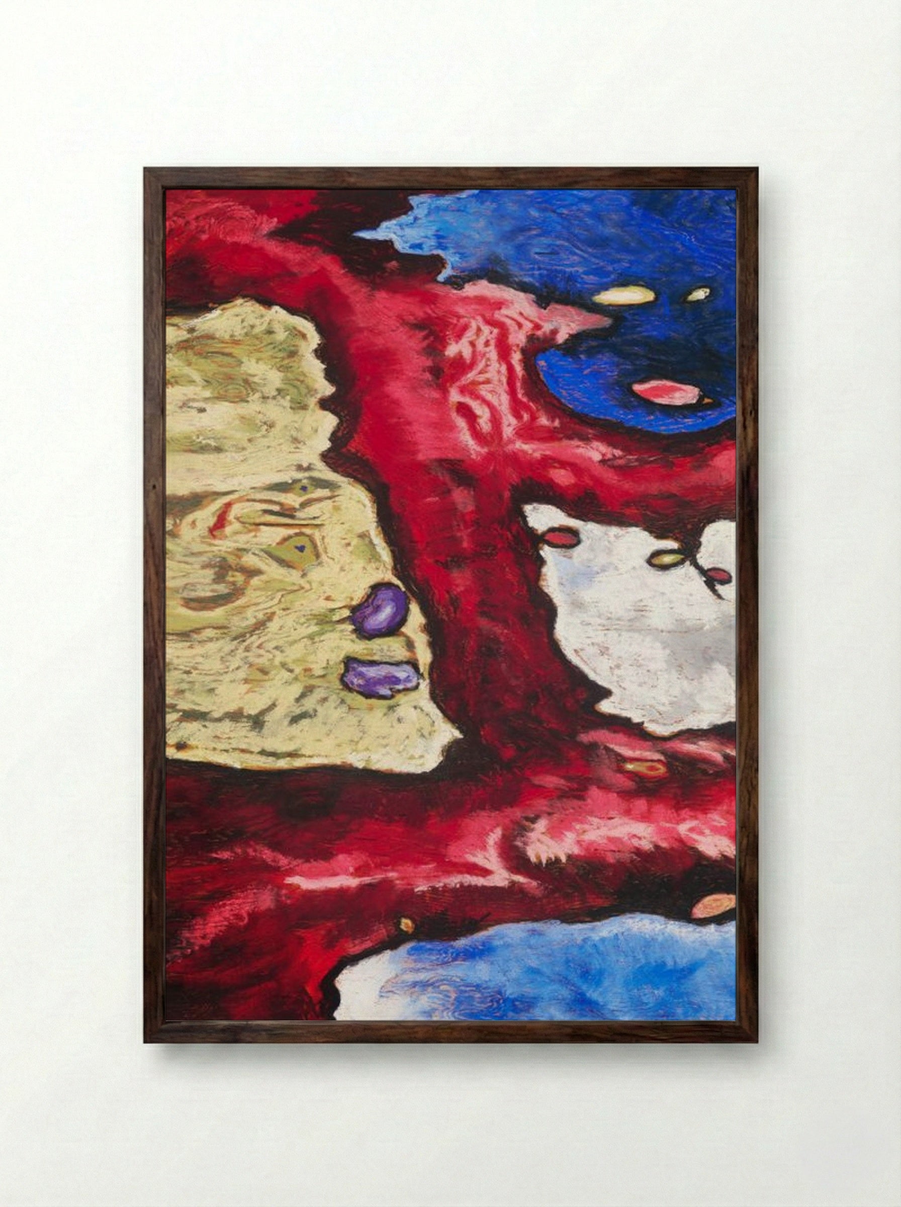 Tree Forms and Water - Arthur Dove - Framed Print Dark Wood