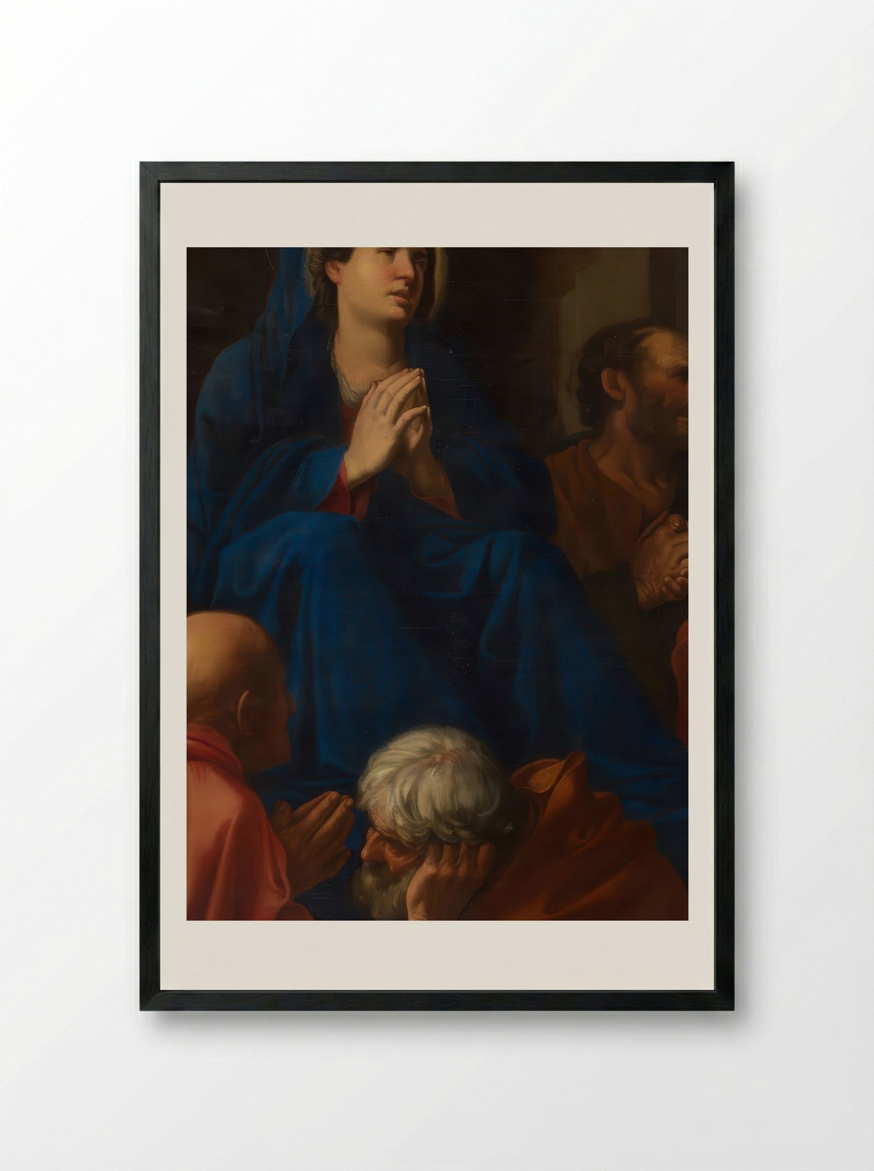 The Dormition of the Virgin - Carlo Saraceni - Framed Print Black
