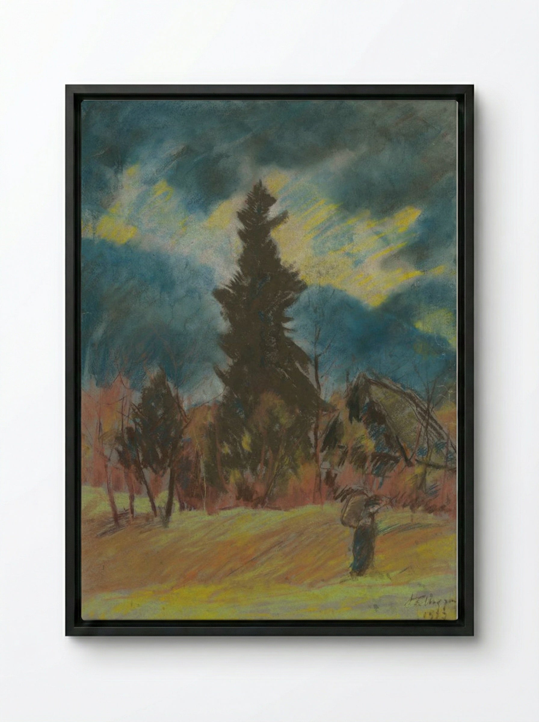 Before the Storm - Zolo Palugyay - Framed Canvas Black