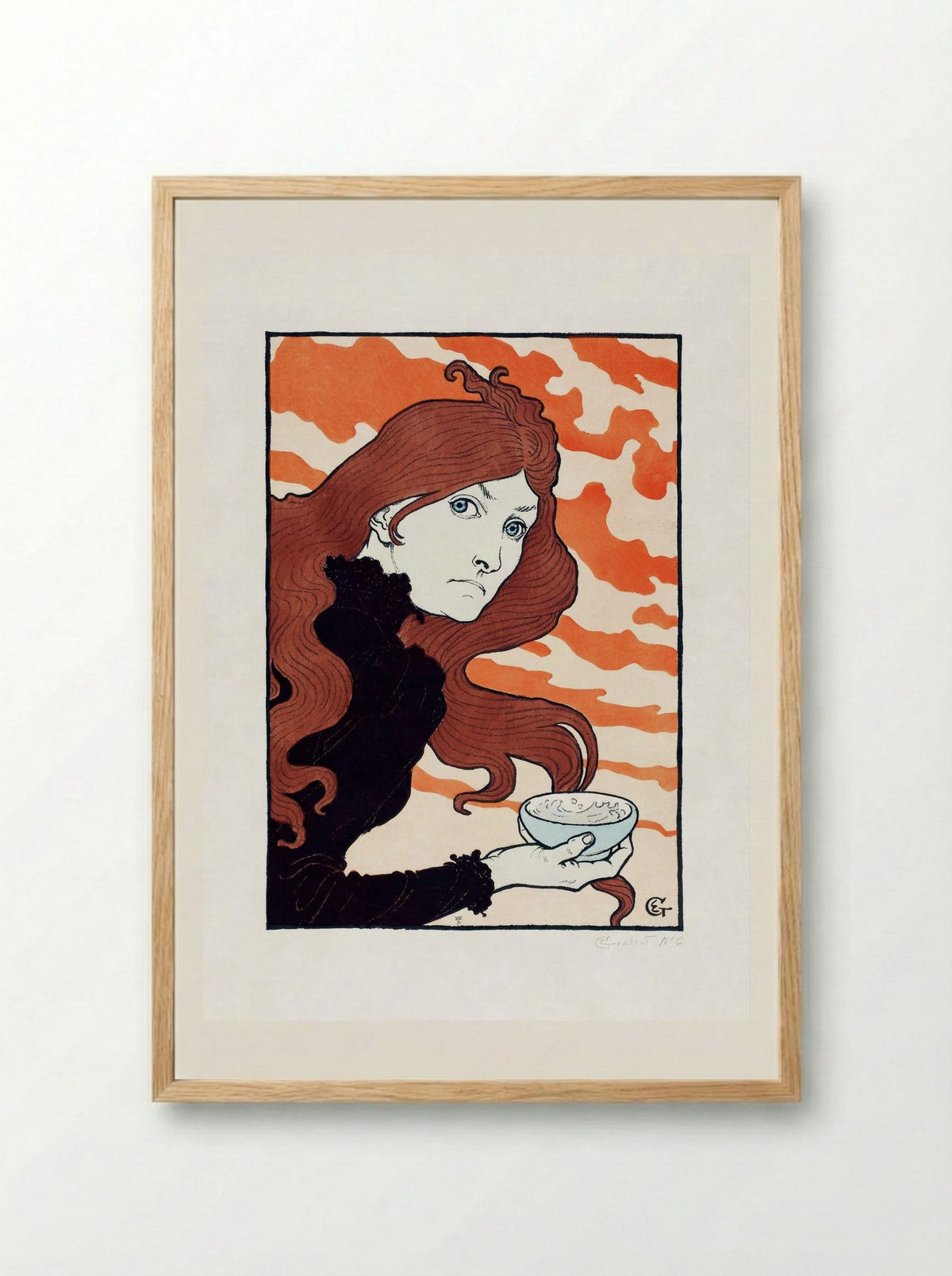 Vitrioleuse (The Acid Thrower) - Eugène Grasset - Framed Print Wood