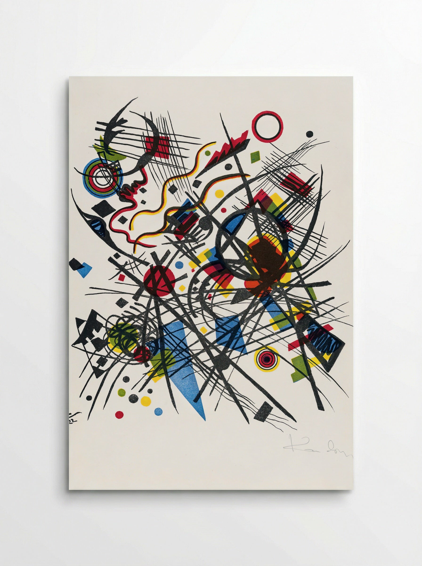 Lithographie fur die Vierte Bauhausmappe - Wassily Kandinsky - Poster
