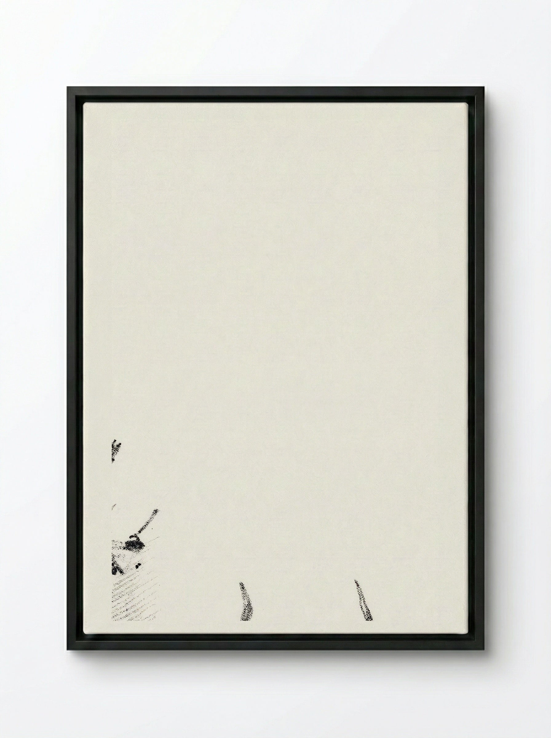 Menu Card with Teachers and Students - Theo van Hoytema - Framed Canvas Black