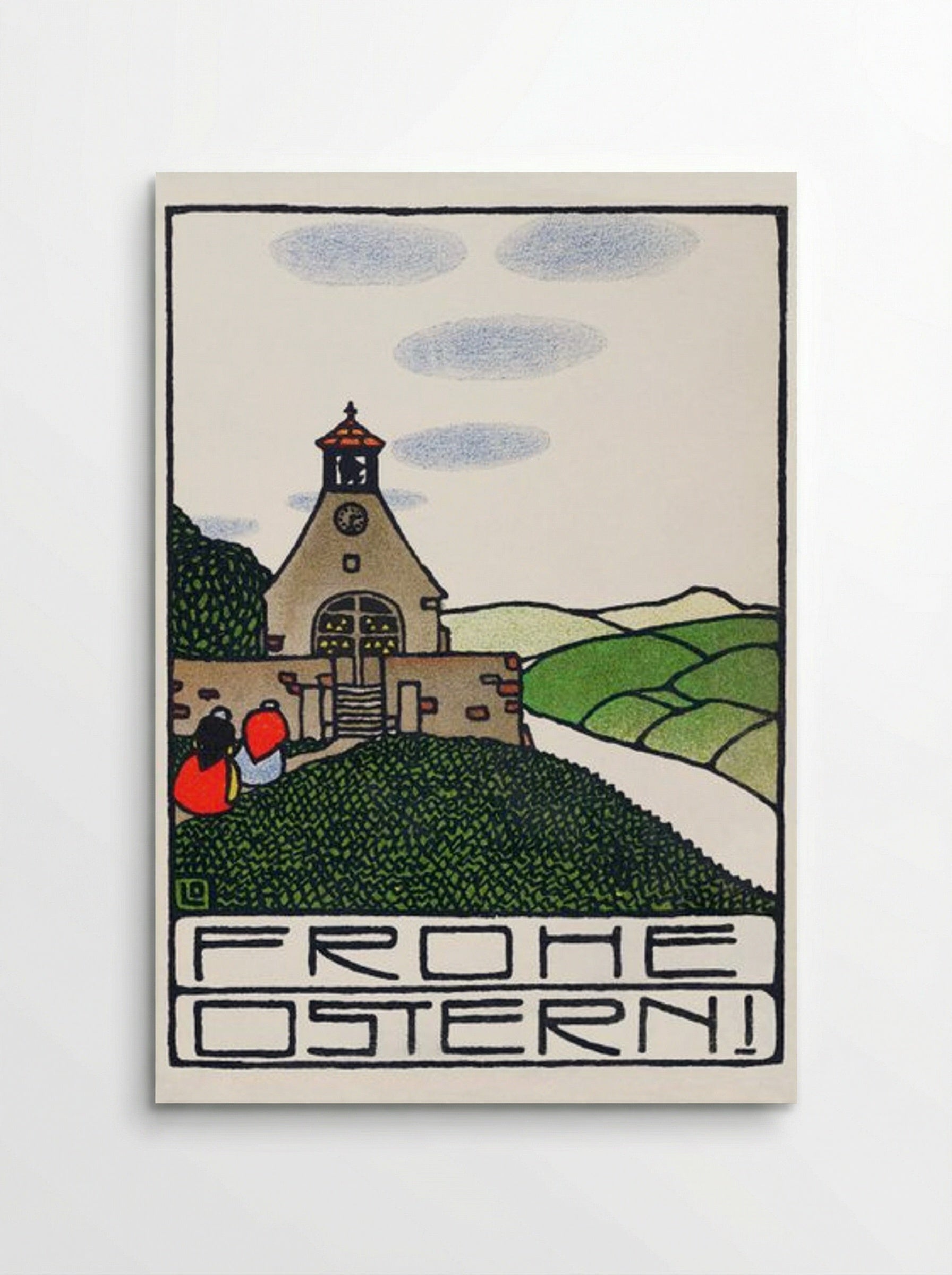 Happy Easter - Otto Friedrich Carl Lendecke - Poster