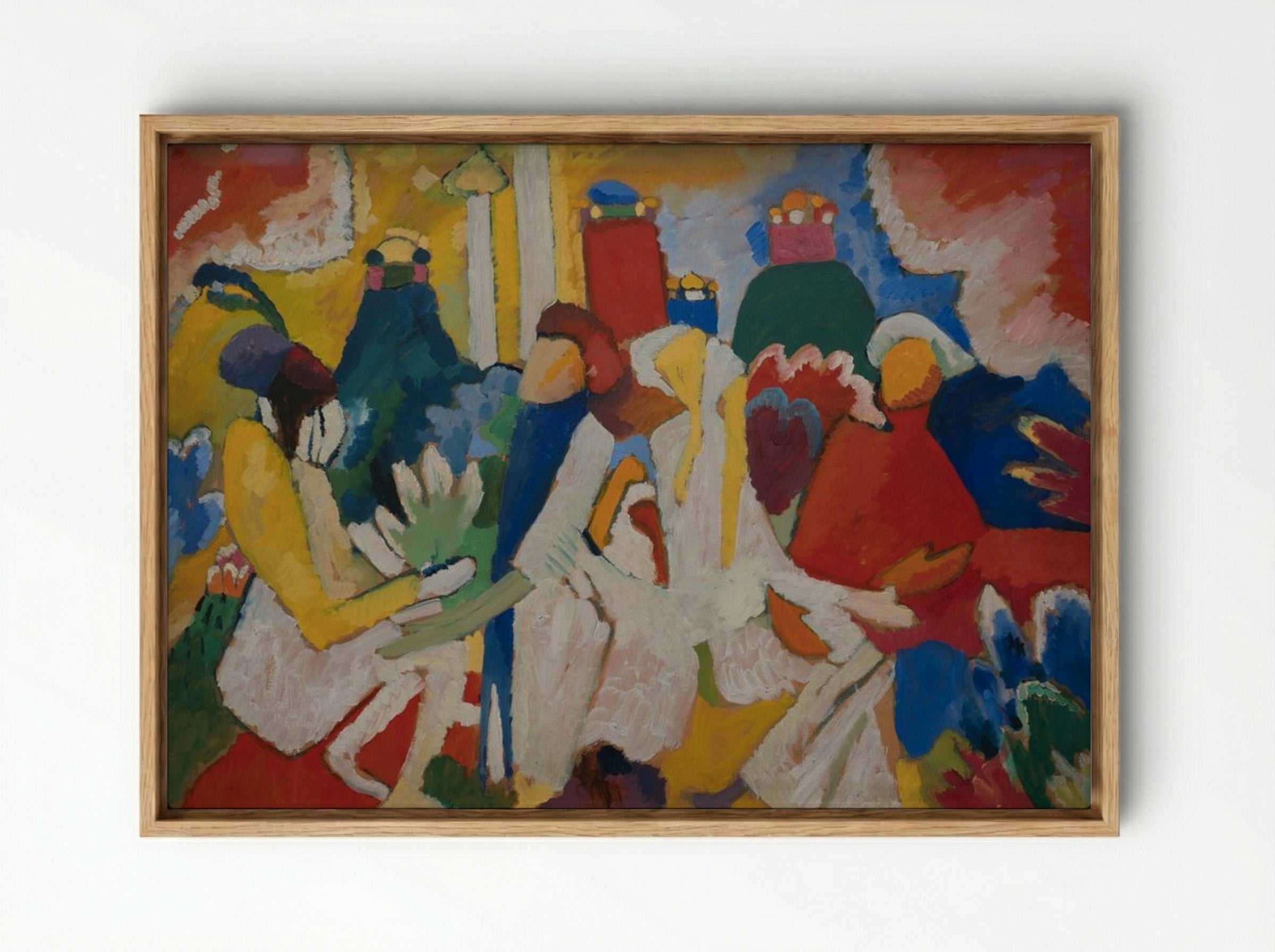 Oriental - Wassily Kandinsky - Framed Canvas Wood