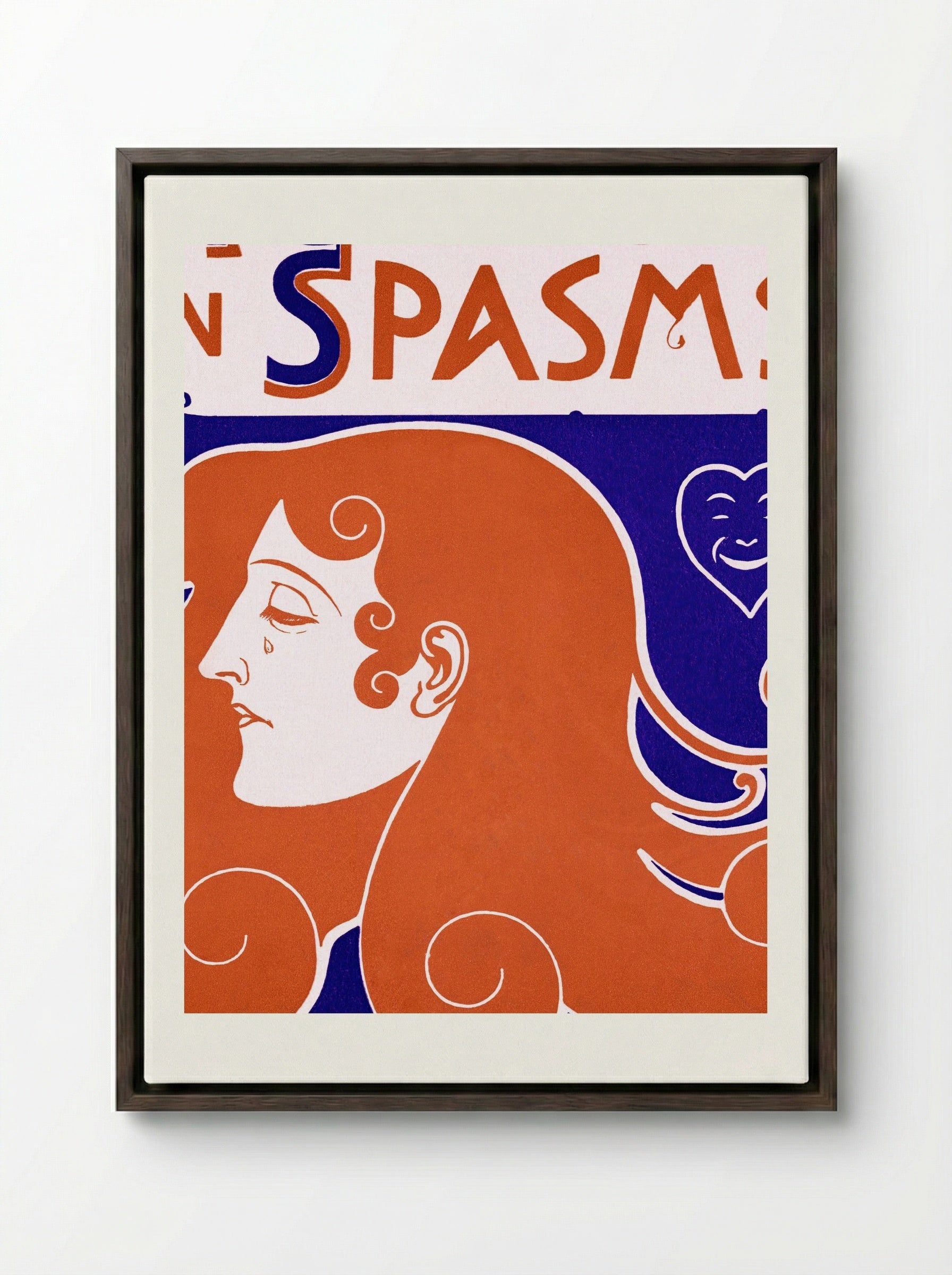 A Comedy in Spasms - Iota (Kathleen Mannington Hunt Caffyn) - Framed Canvas Dark Wood