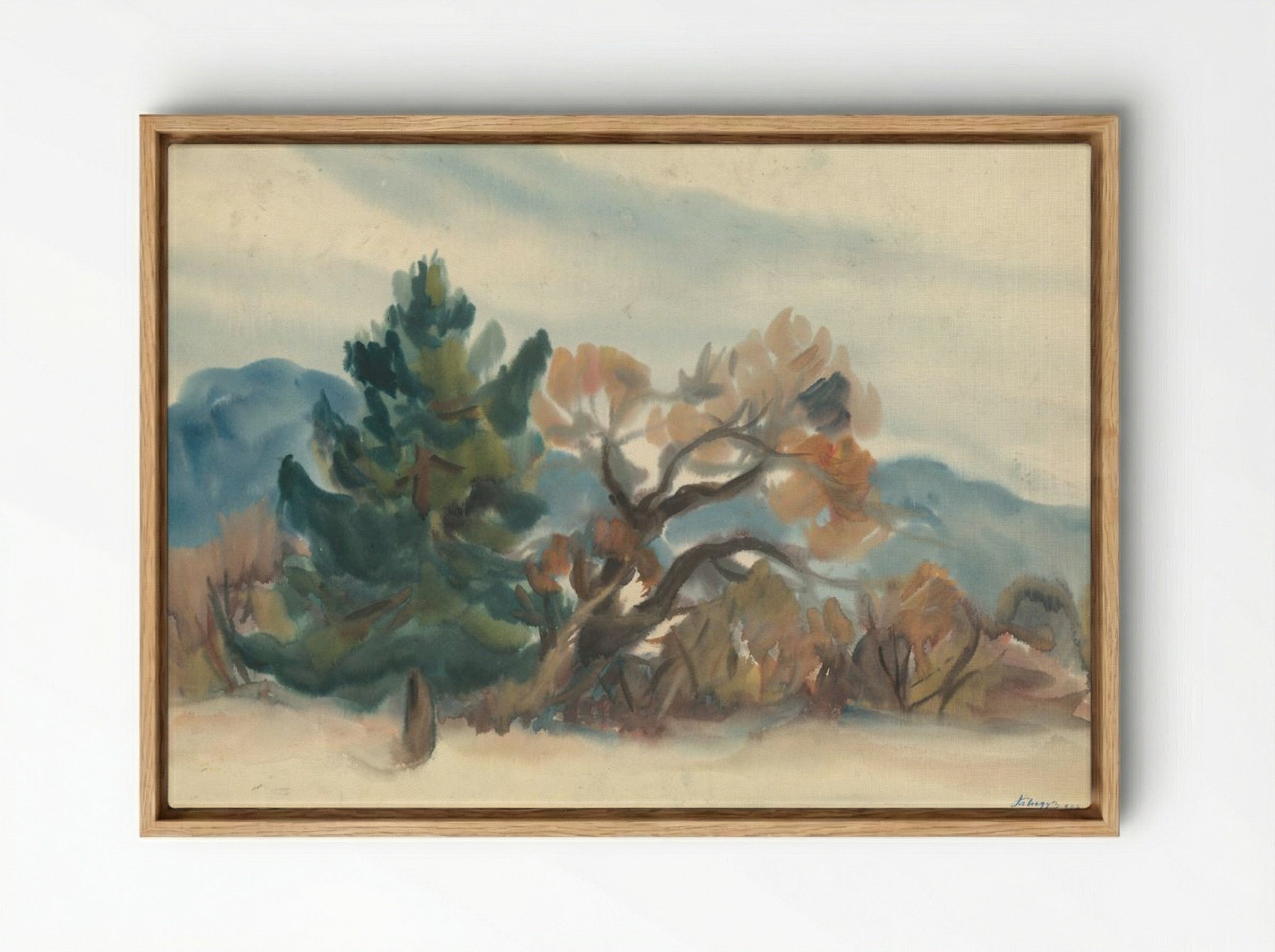 Edge of the Forest in Autumn - Zolo Palugyay - Framed Canvas Wood
