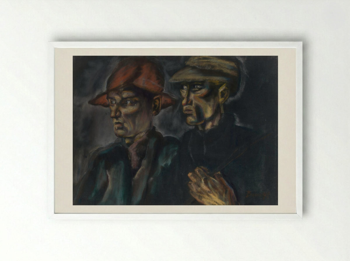 Tramps - Konstantin Bauer - Framed Print White