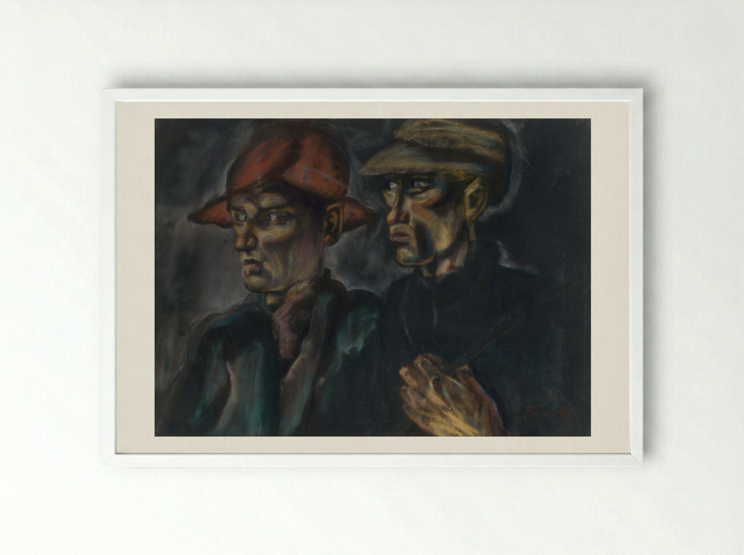 Tramps - Konstantin Bauer - Framed Print White