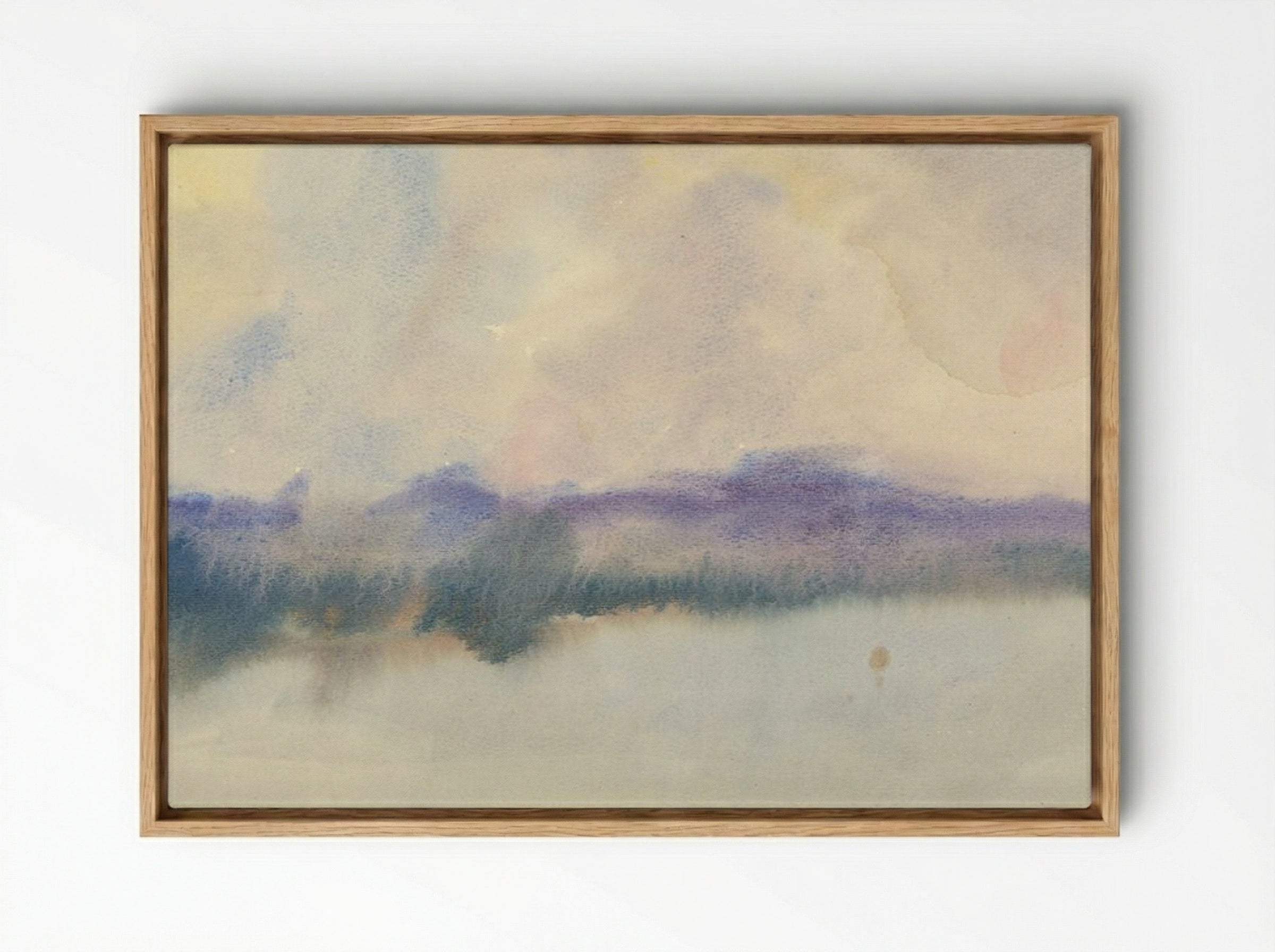 Fog over Fish Pond - Zolo Palugyay - Framed Canvas Wood