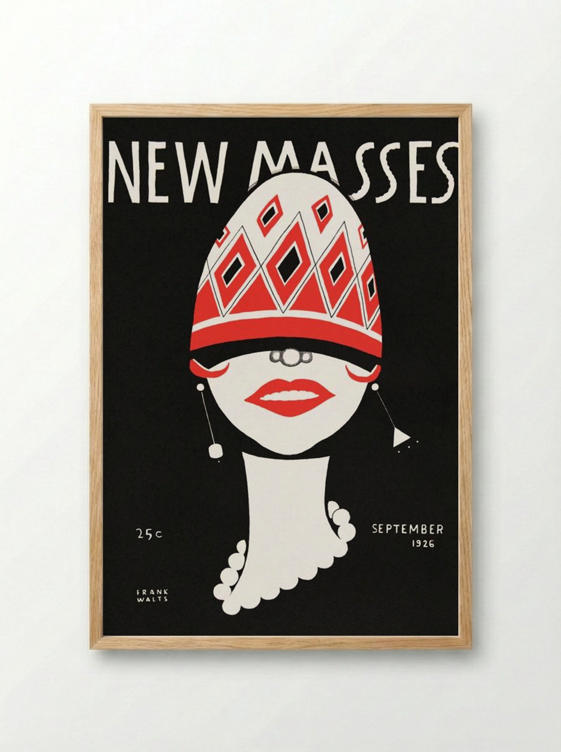 New Masses, September 1926 - Frank Walts - Framed Print Wood