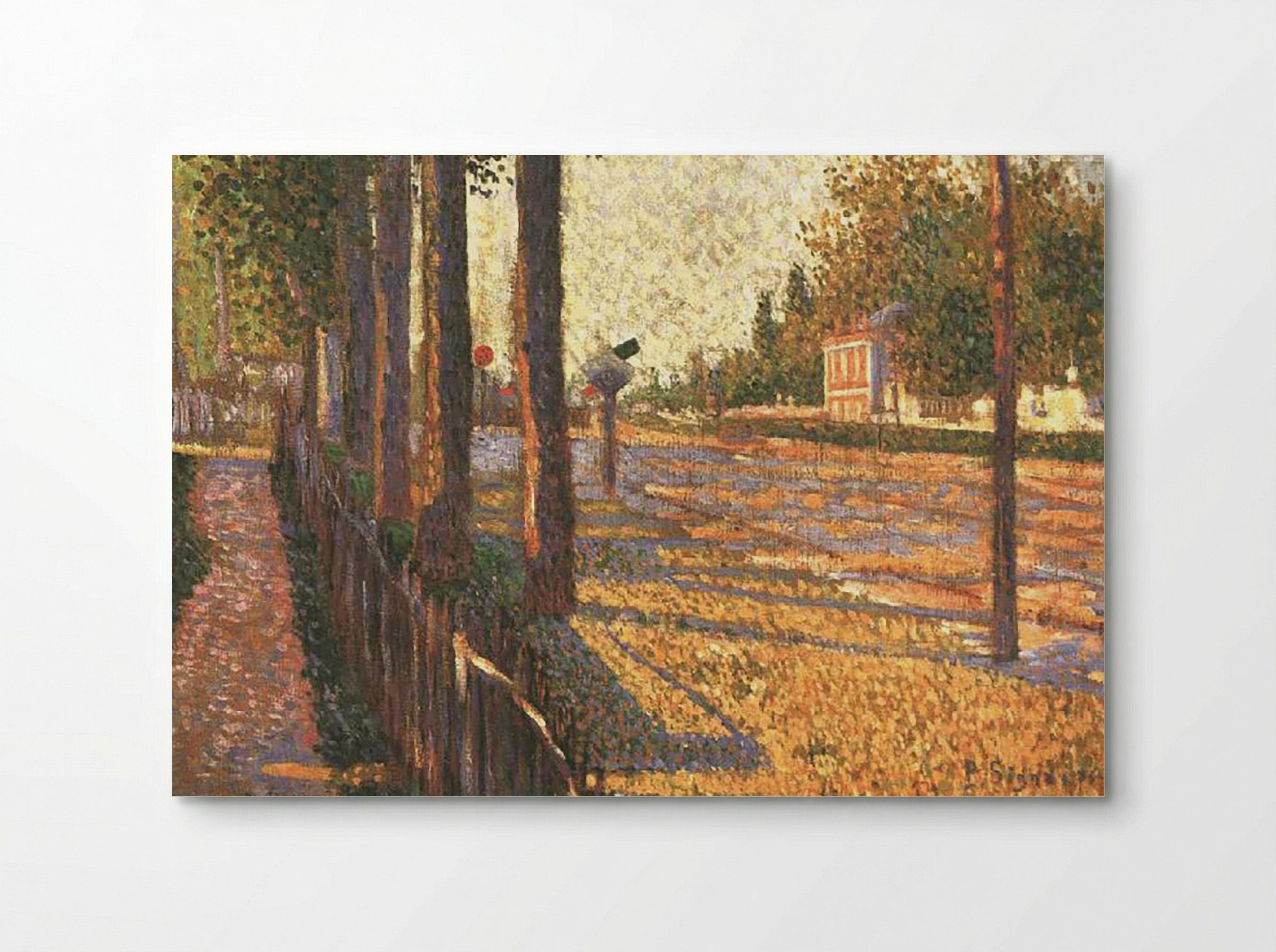 The Railway at Bois-Colombes - Paul Signac - Poster