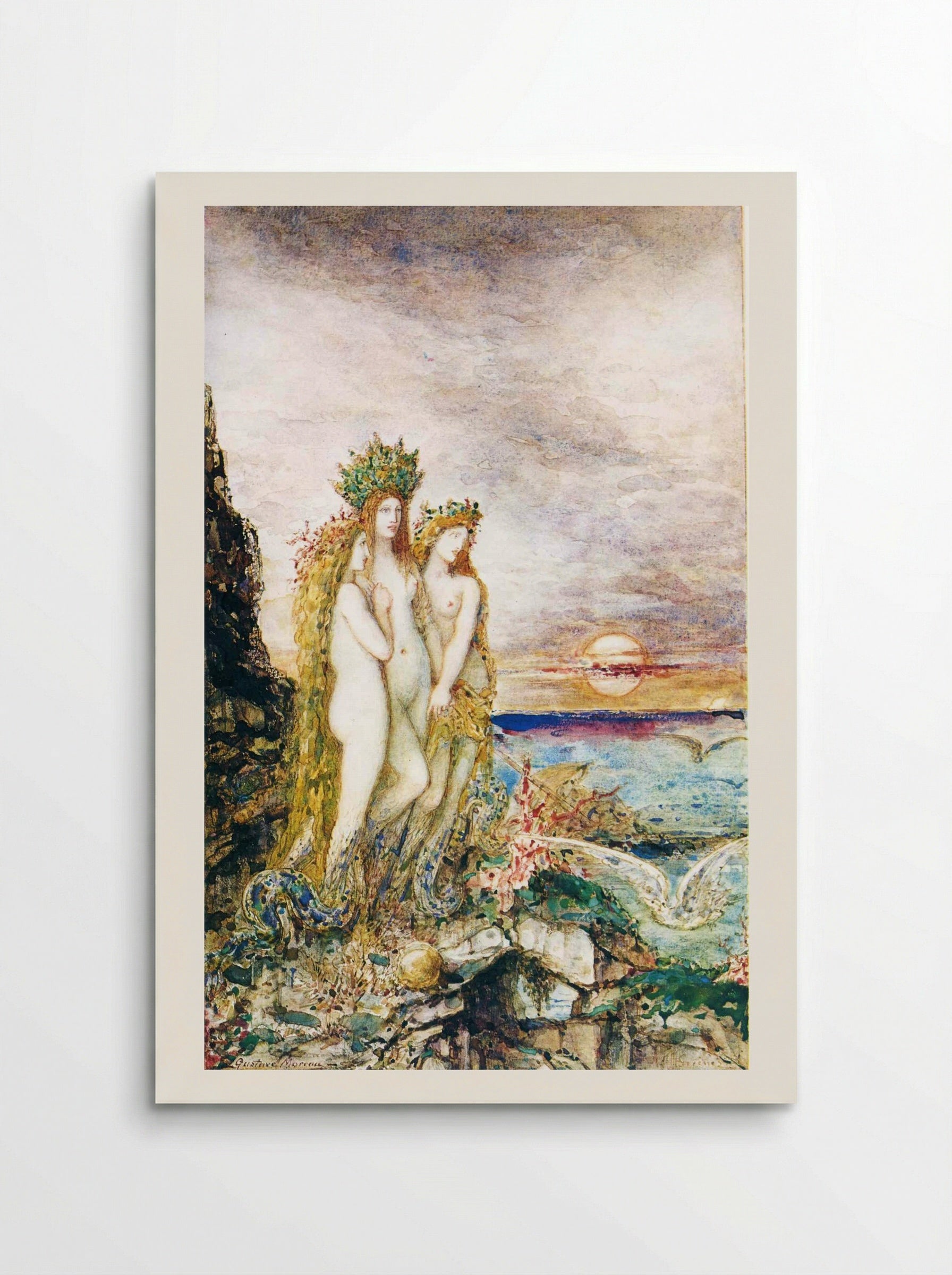 The Sirens - Gustave Moreau - Poster