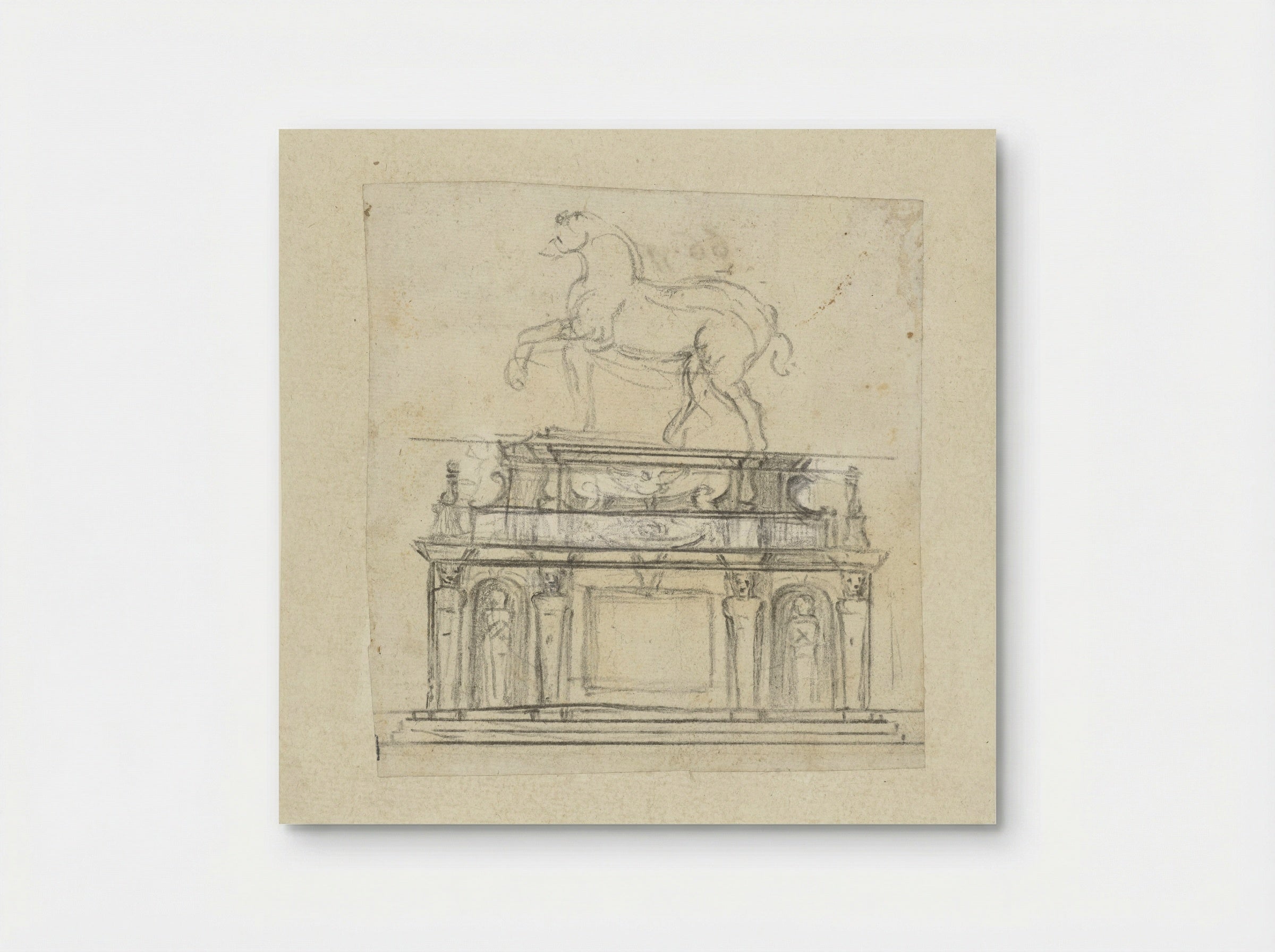 Design for an Equestrian Statue of Henry II of France - Michelangelo - Poster