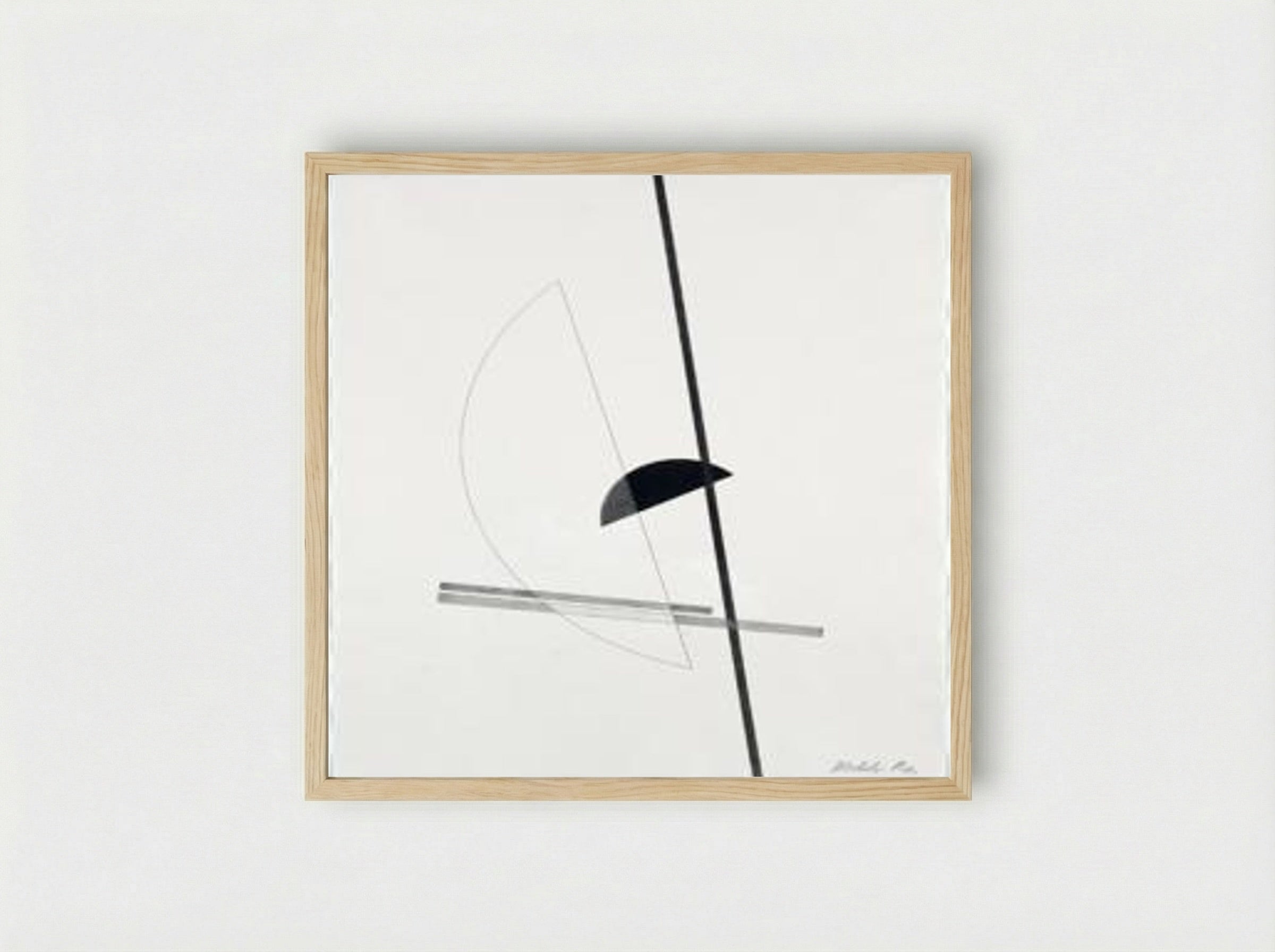 Construction - László Moholy-Nagy - Framed Print Wood
