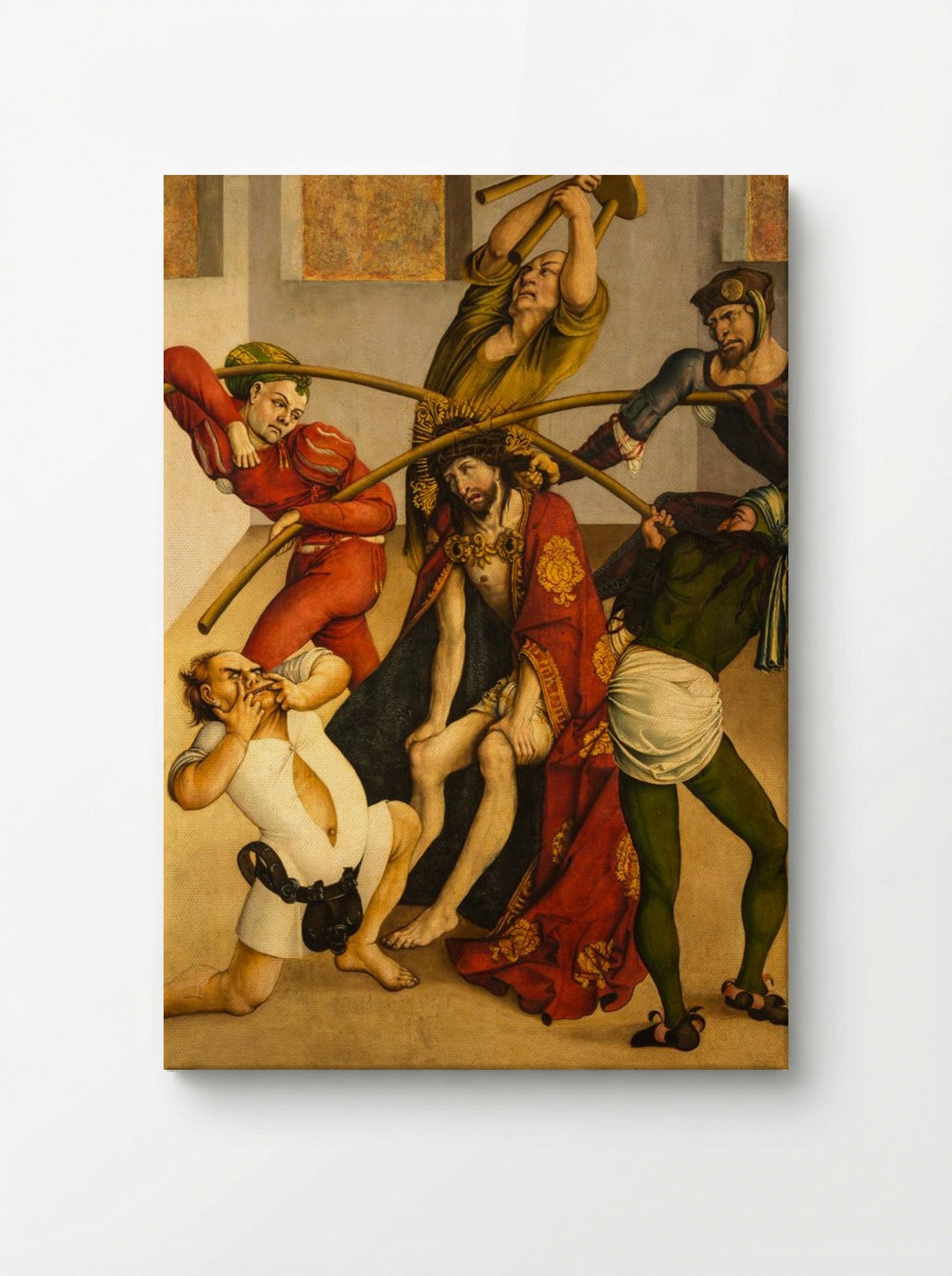 The Mocking of Christ (Melk Altar) - Jörg Breu the Elder - Canvas