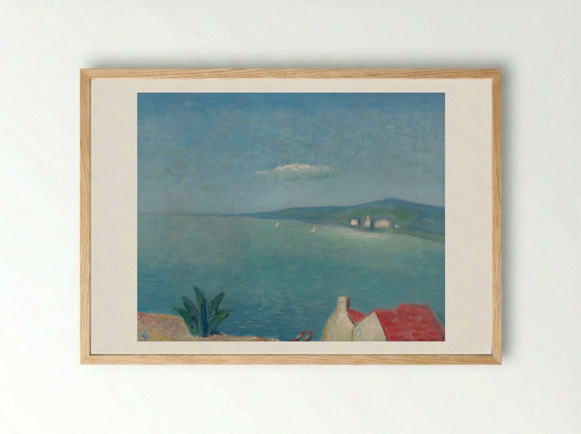 The Adriatic - Mikuláš Galanda - Framed Print Wood