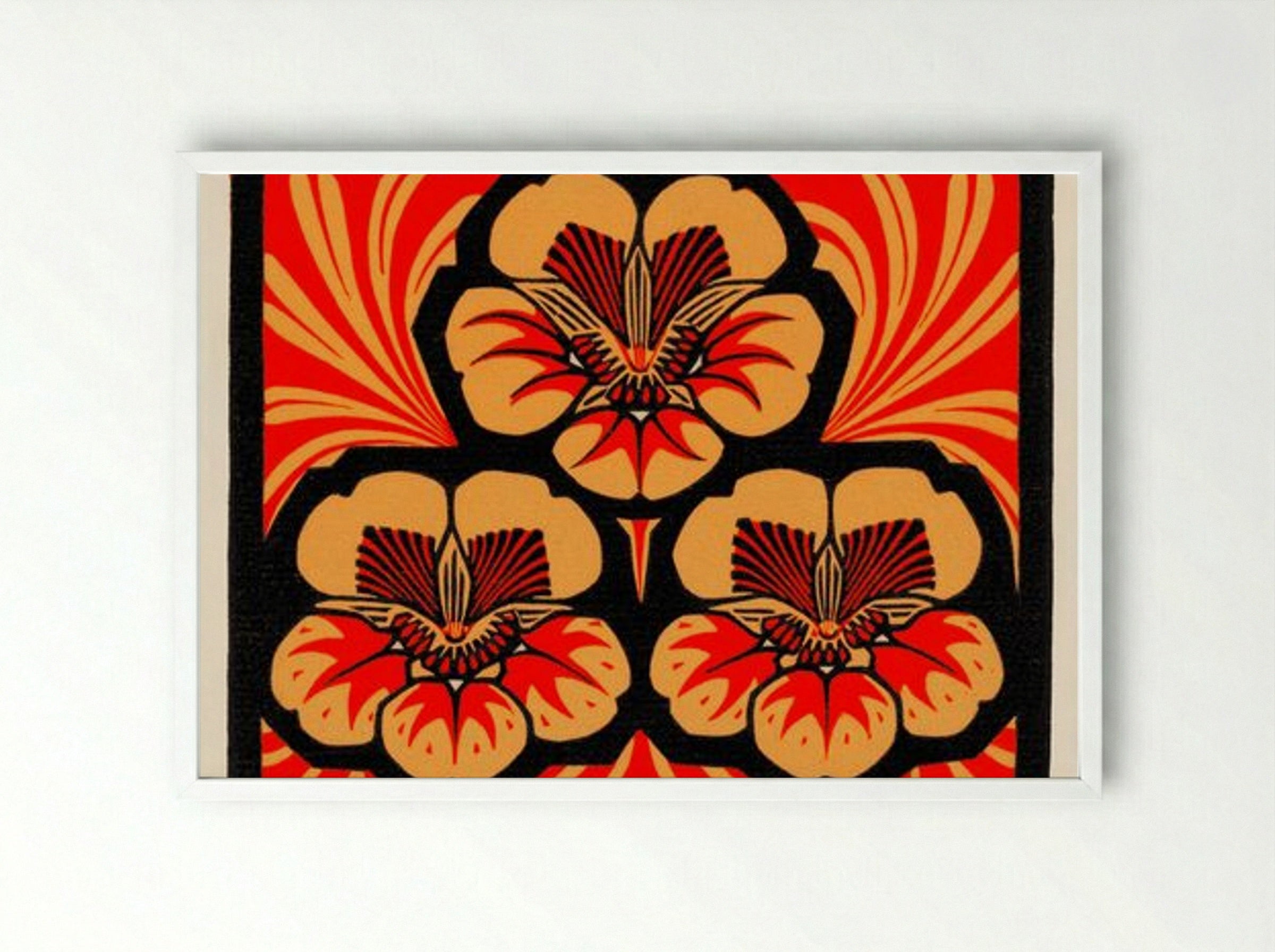 East Indian Cherry - Julie de Graag - Framed Print White