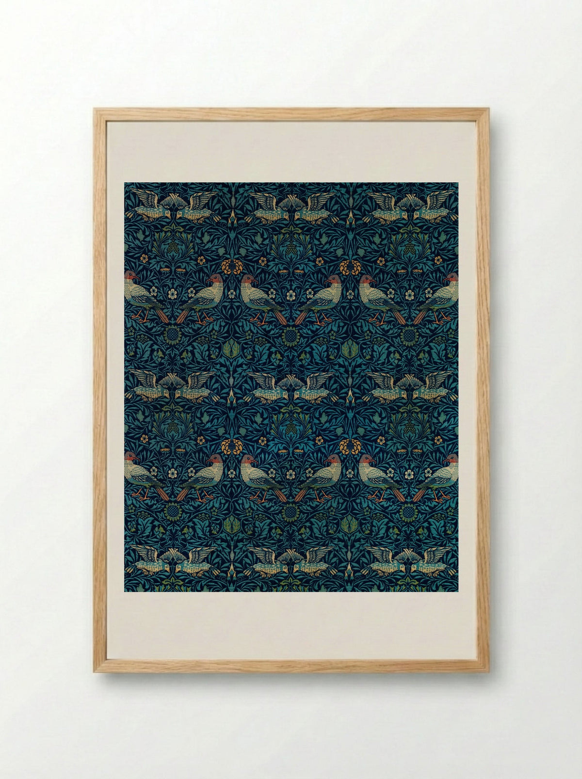 Bird and Anemone - William Morris - Framed Print Wood