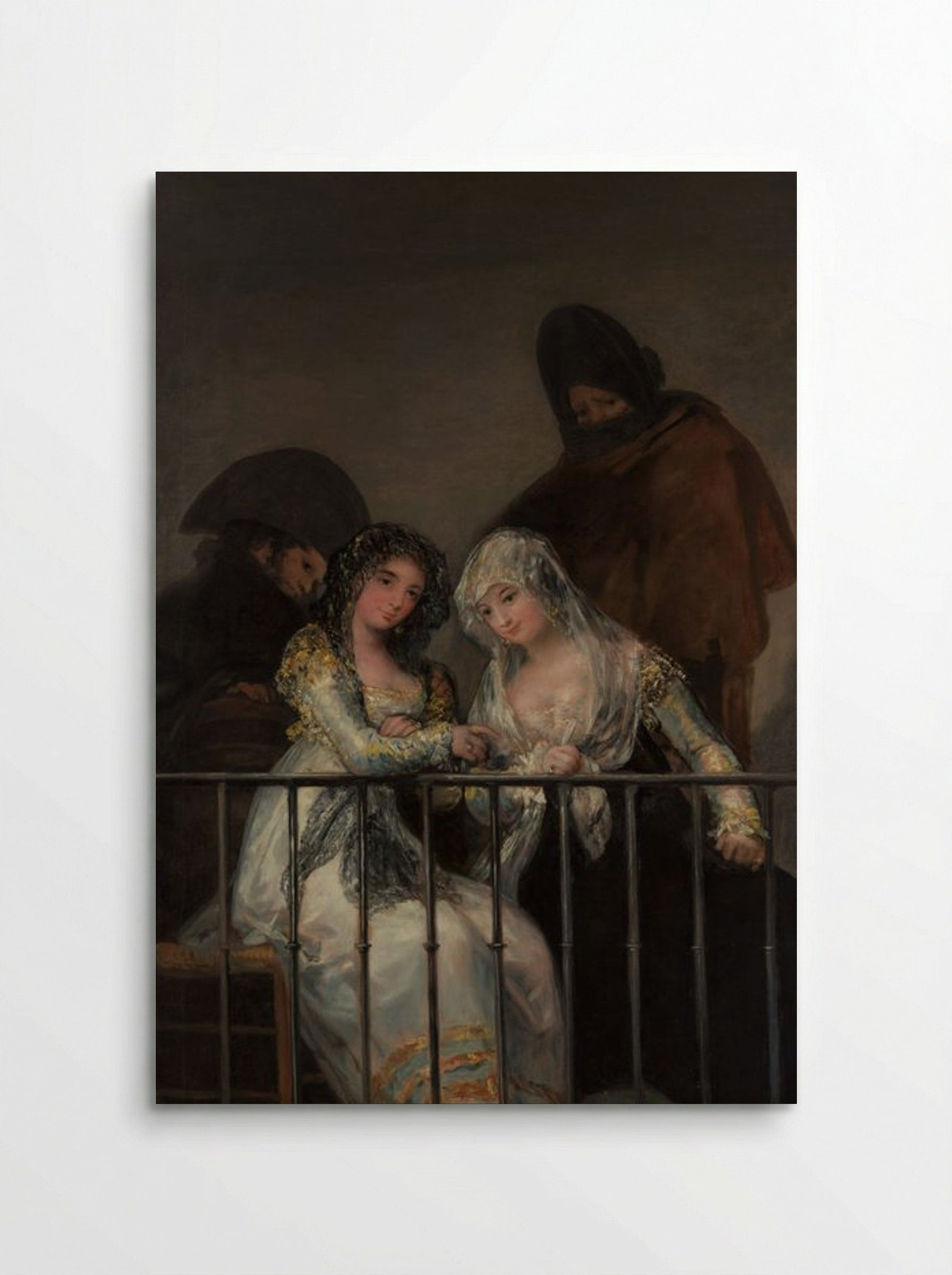 Majas on a Balcony - Francisco de Goya - Poster