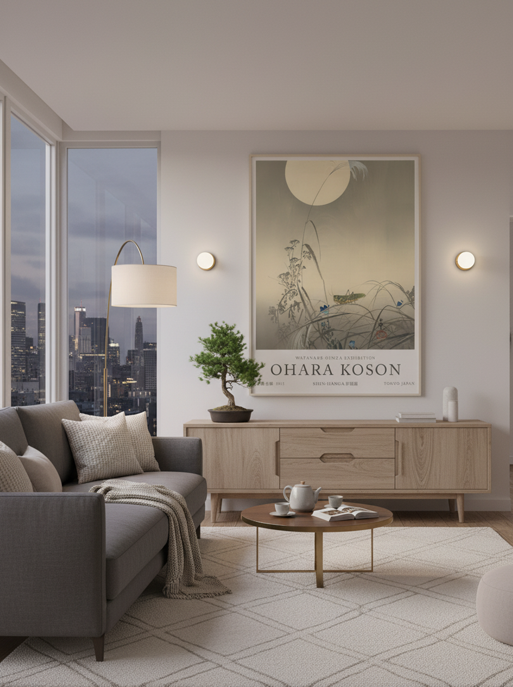 Grasshopper And Fool Moon - Ohara Koson - Lifestyle