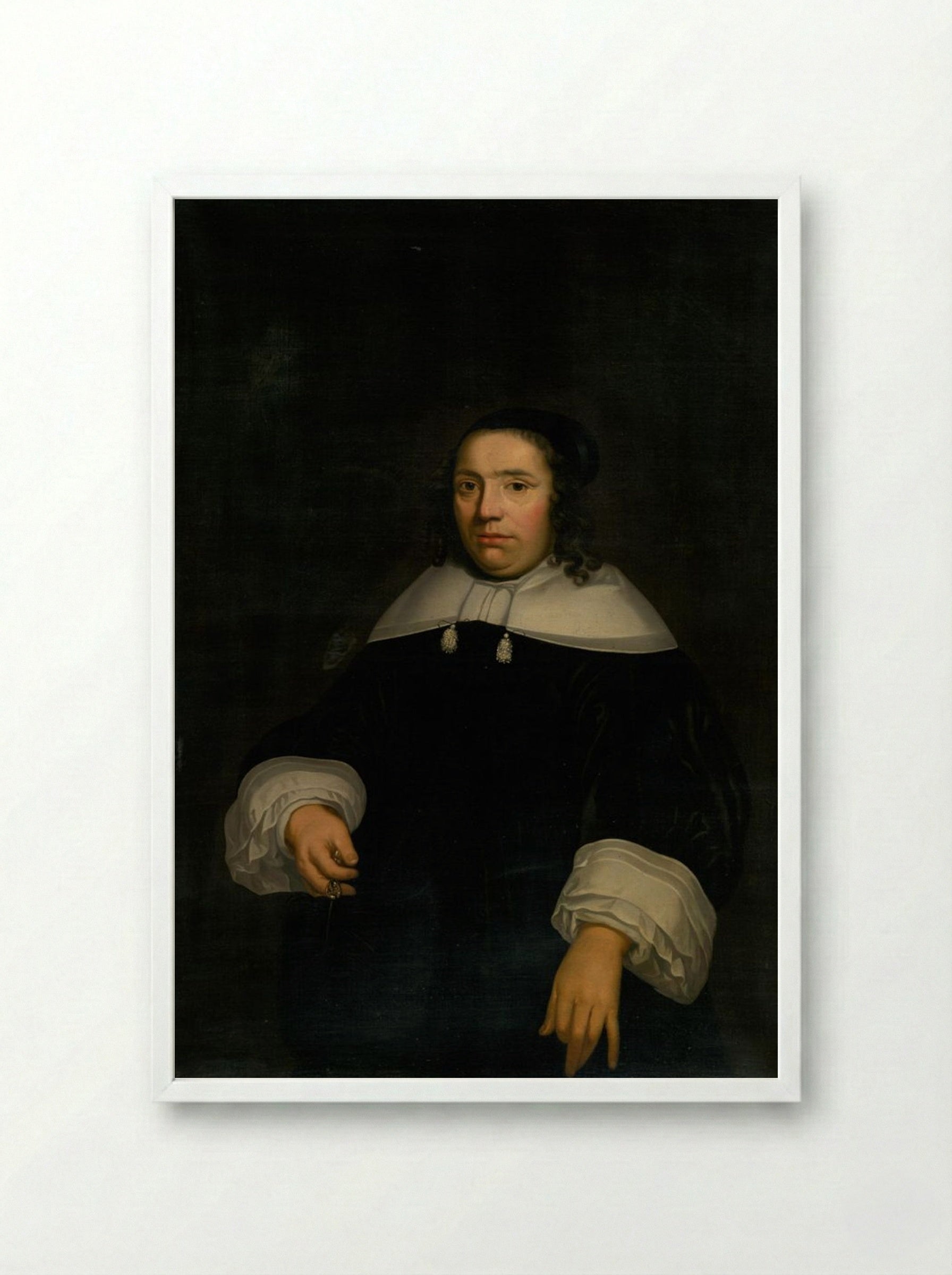 Portrait of Christina Pyll - Fine Art Print - Framed Print White