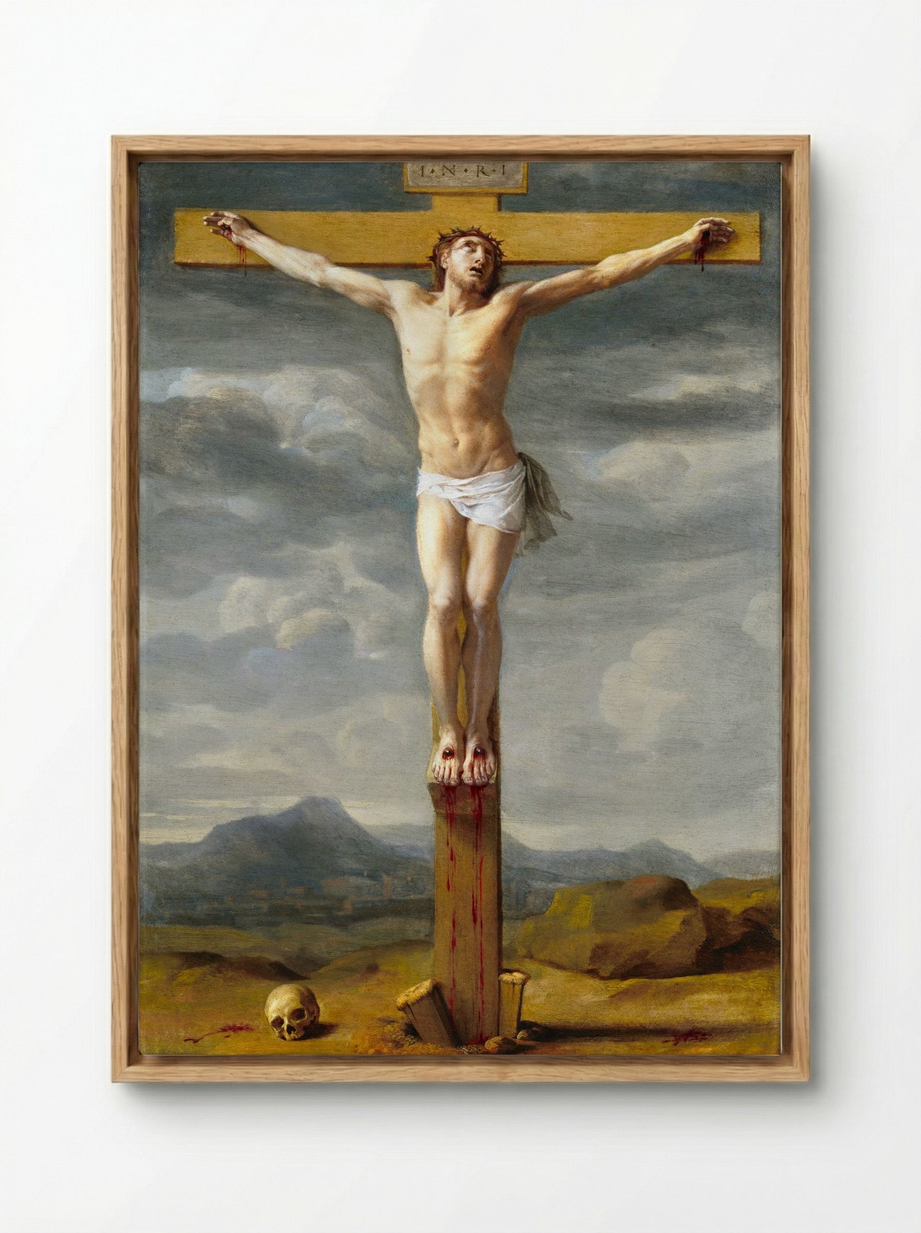 Crucifixion - Eustache Le Sueur - Framed Canvas Wood