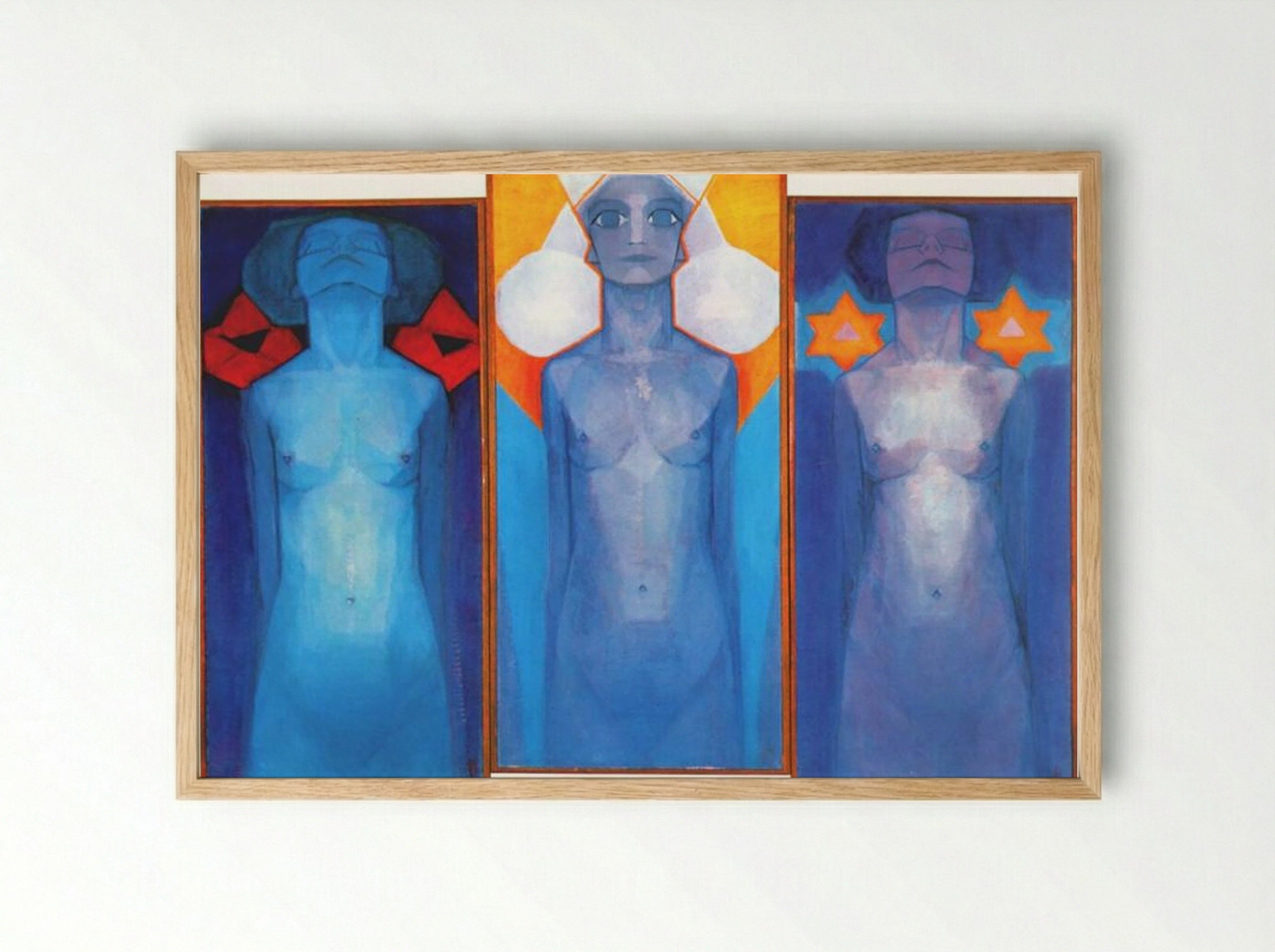 Evolution - Piet Mondrian - Framed Print Wood