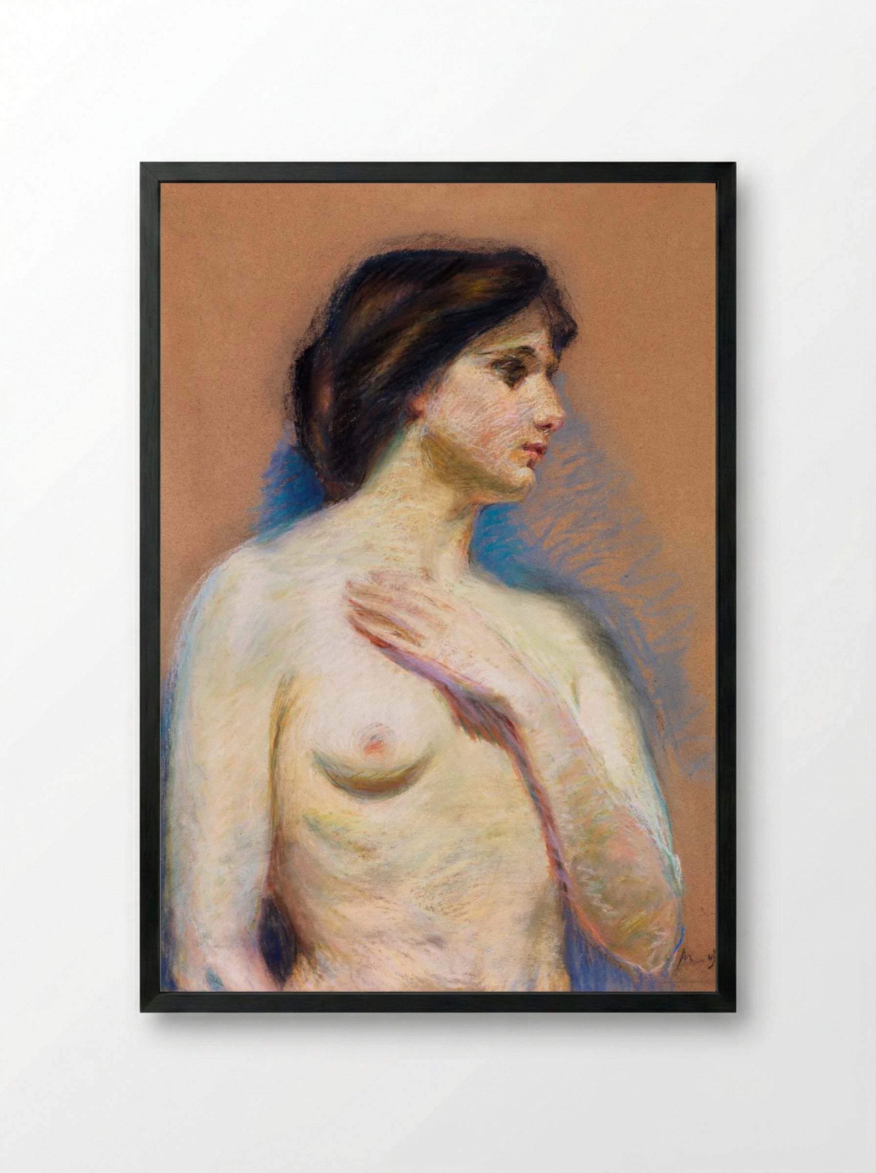 Nude - Alice Pike Barney - Framed Print Black