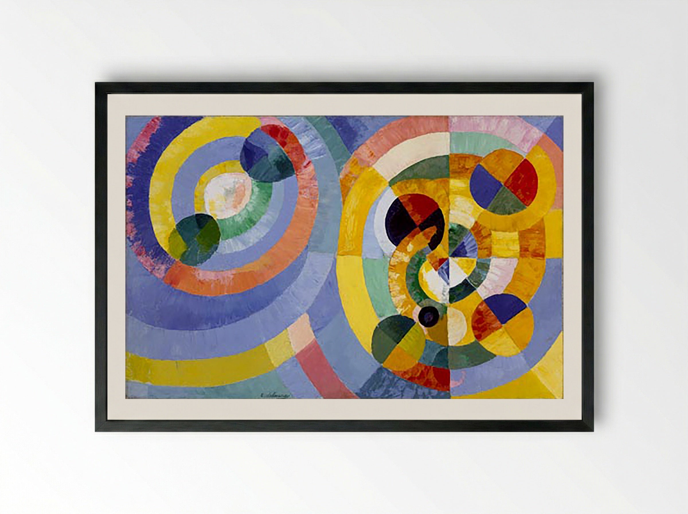Circular Forms - Robert Delaunay - Framed Print Black