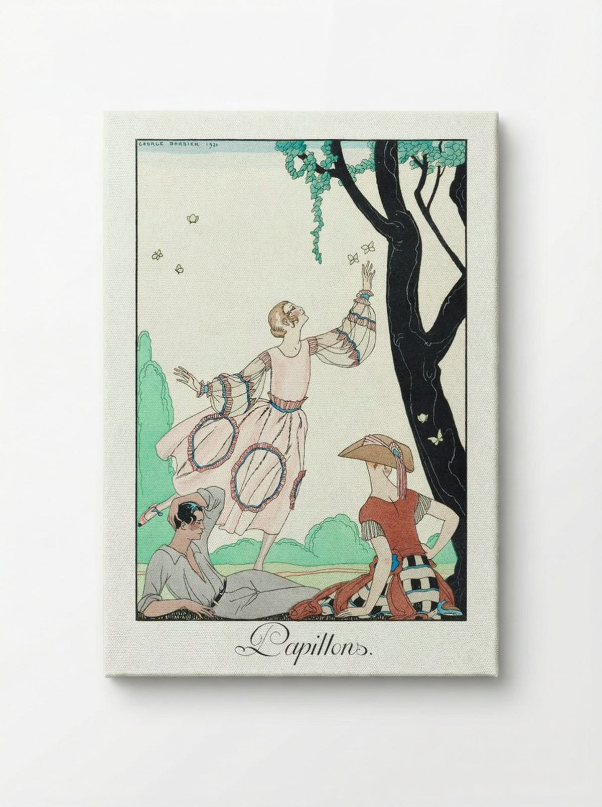 Papillons - George Barbier - Canvas