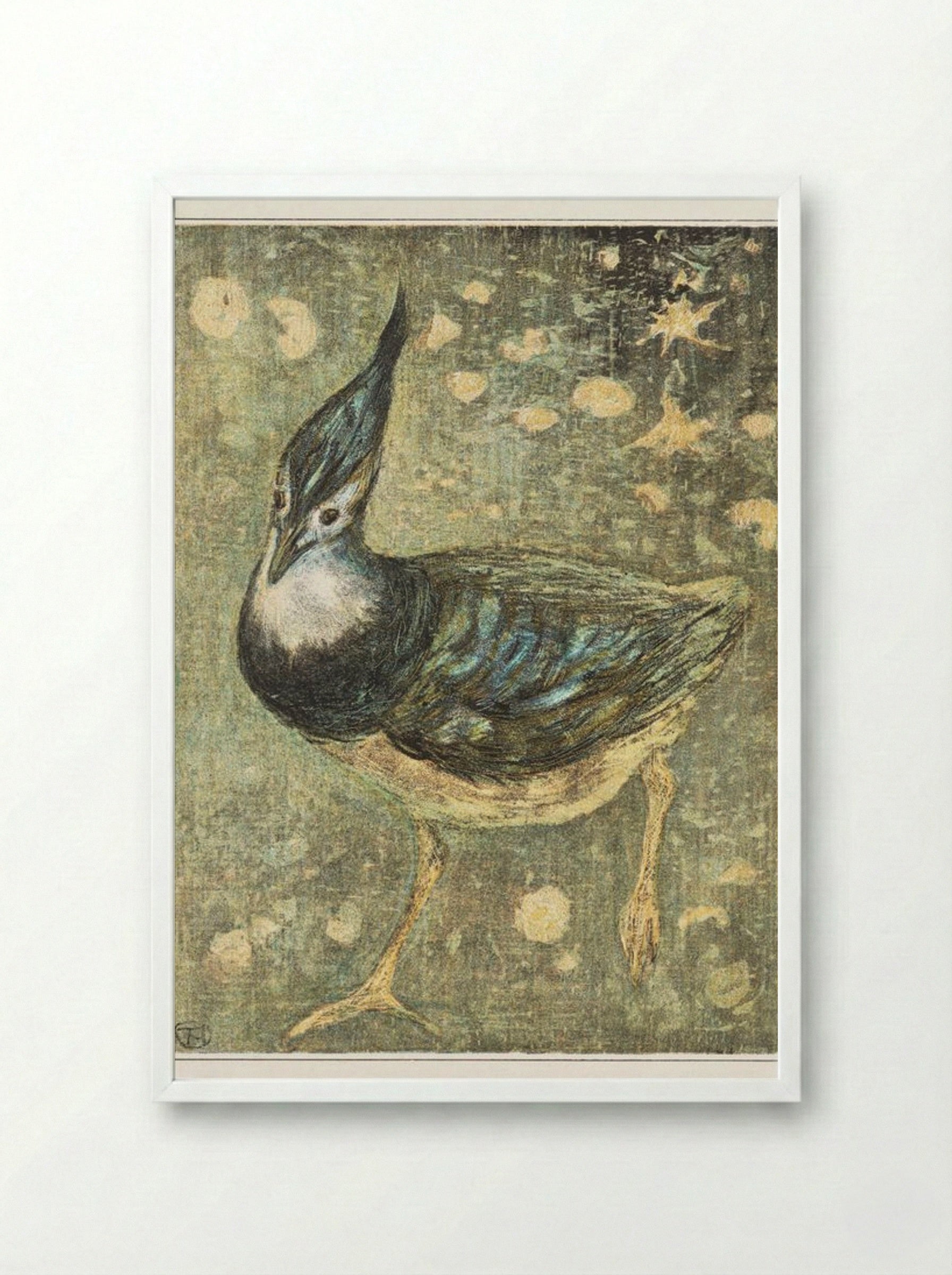 Kievit (Lapwing) - Theo van Hoytema - Framed Print White