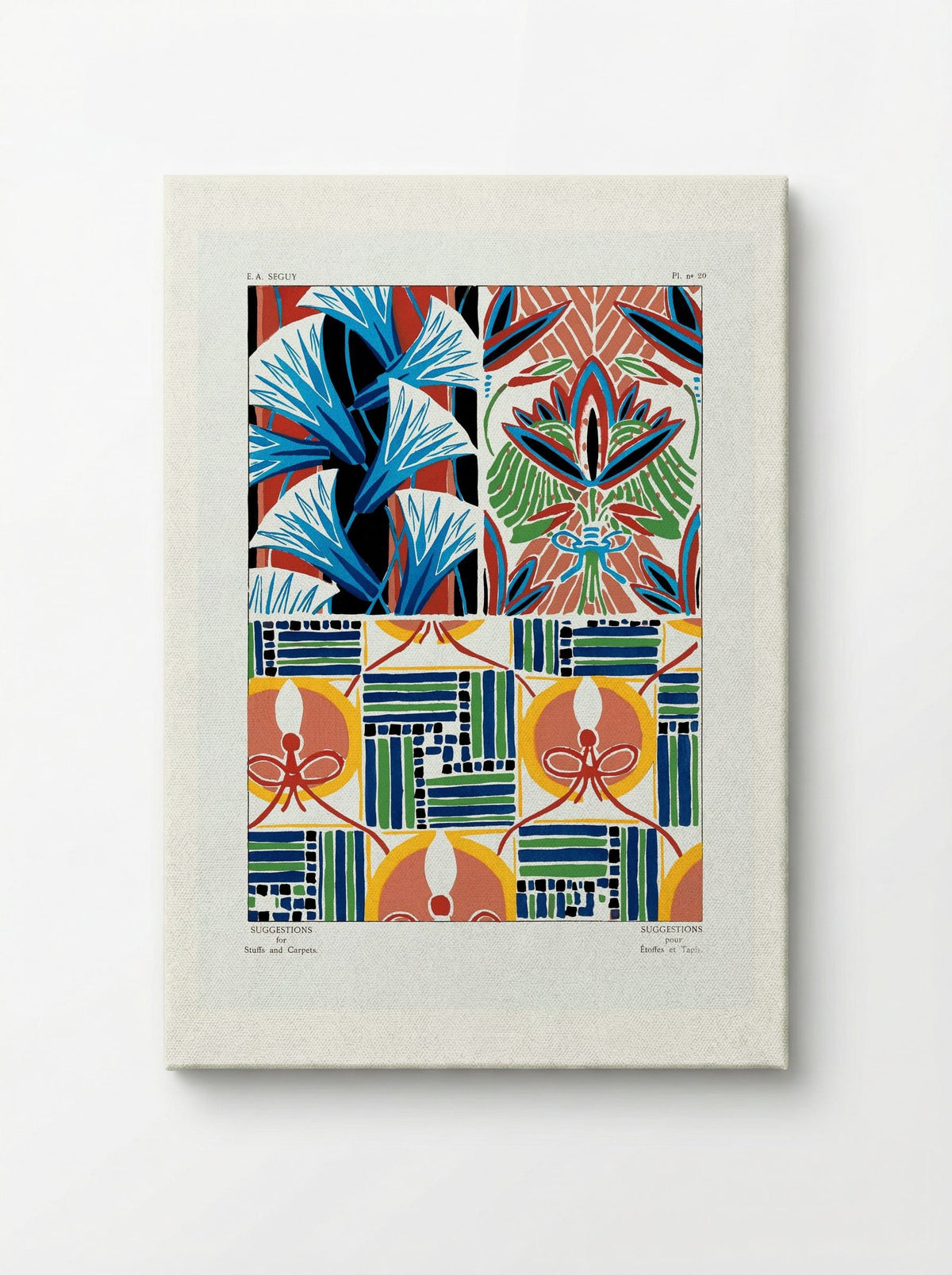 Floral Pattern No. 20 (Textile Design) - Émile-Allain Séguy - Canvas