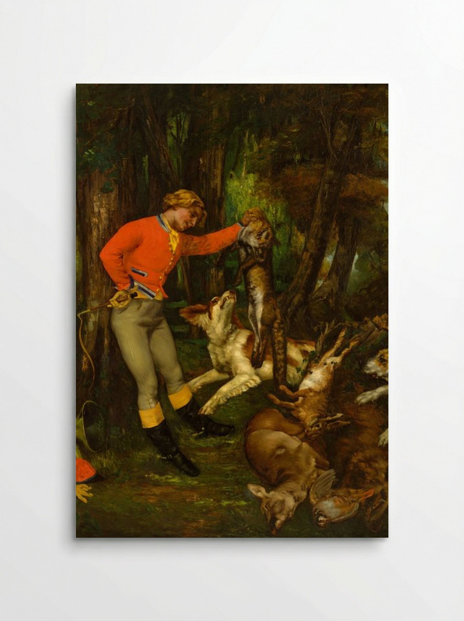 After the Hunt - Gustave Courbet - Poster