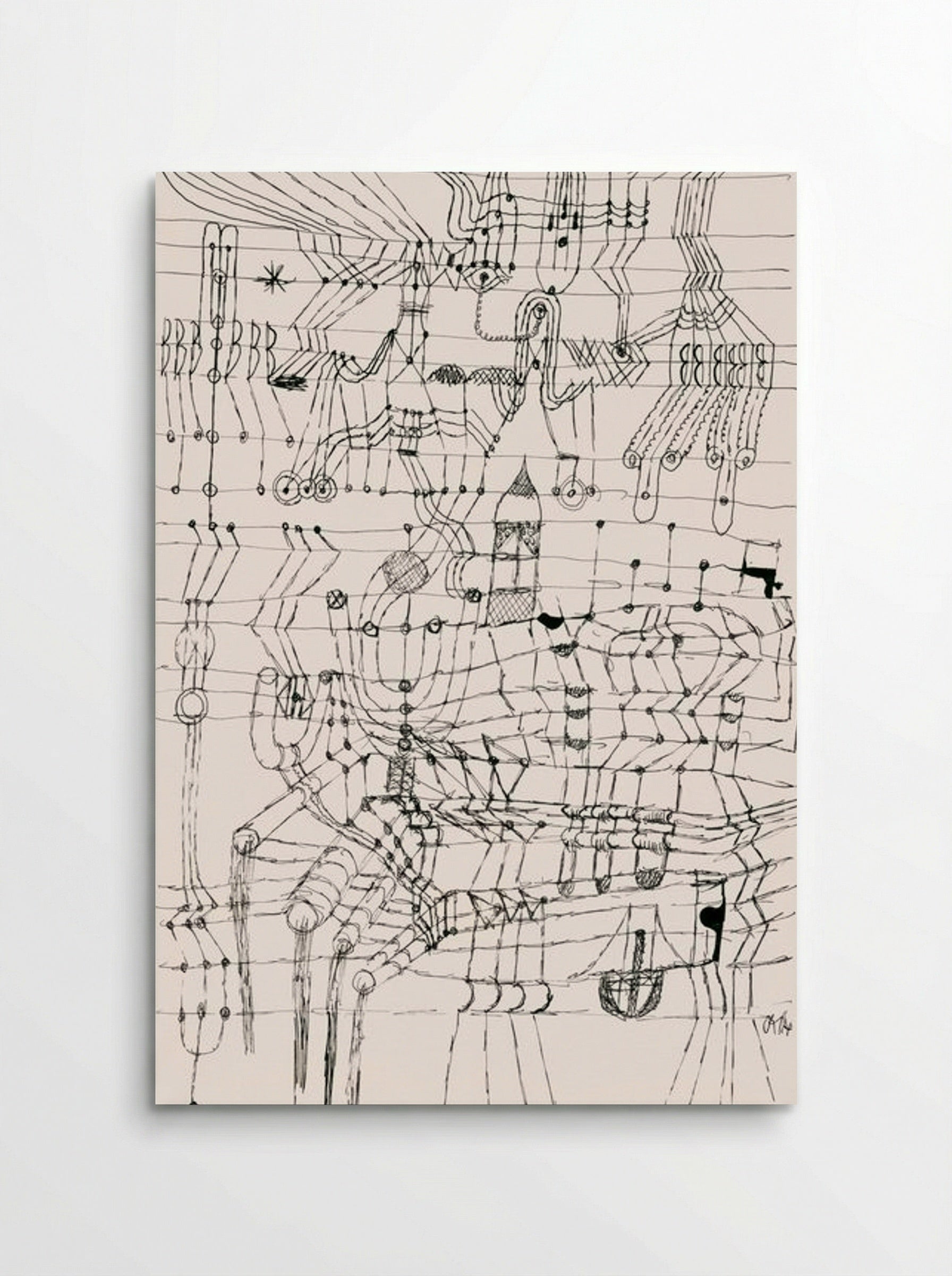 Drawing Knotted in the Manner of a Net - Paul Klee - Poster