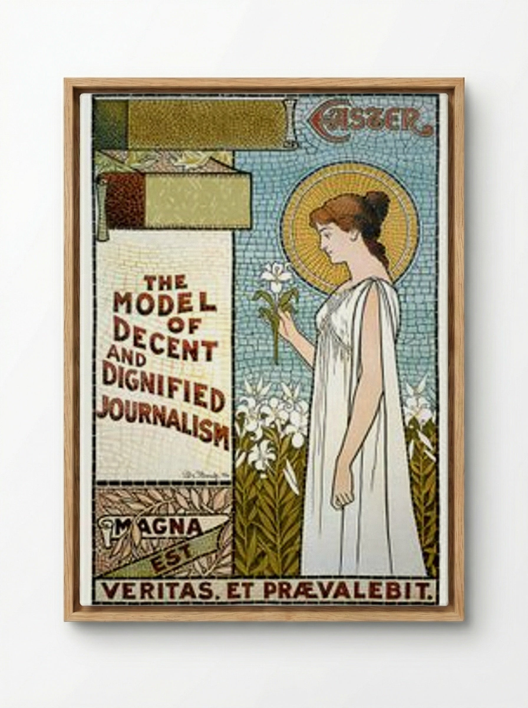 The New York Times, Easter: The Model of Decent and Dignified Journalism - De Yongh - Framed Canvas Wood
