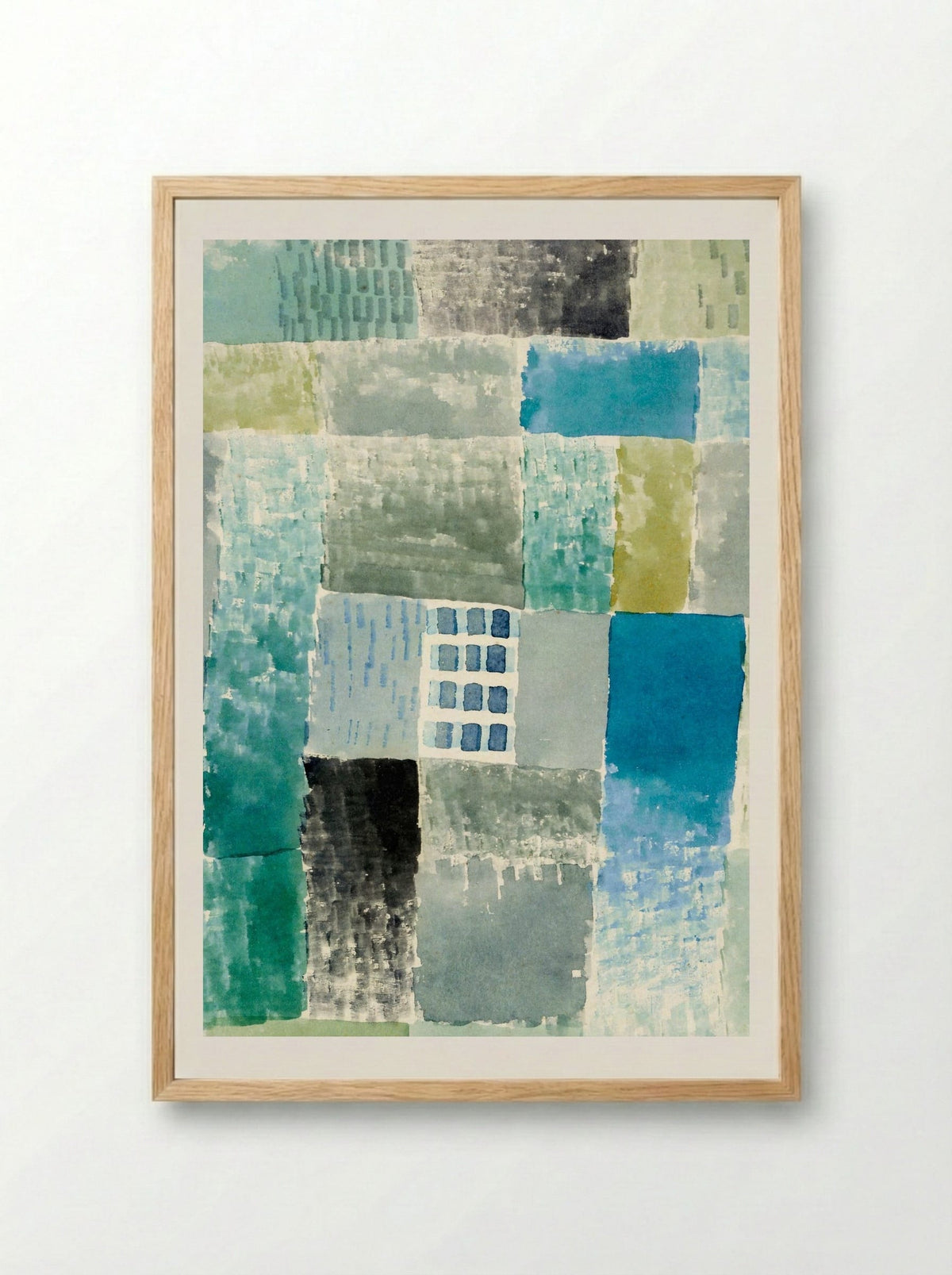 First House in a Settlement - Paul Klee - Framed Print Wood