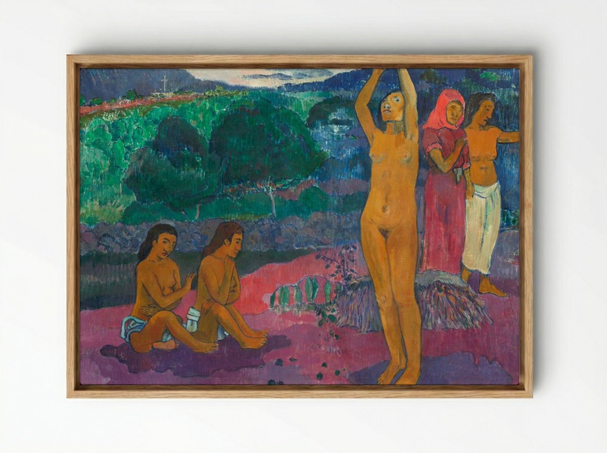 The Invocation - Paul Gauguin - Framed Canvas Wood
