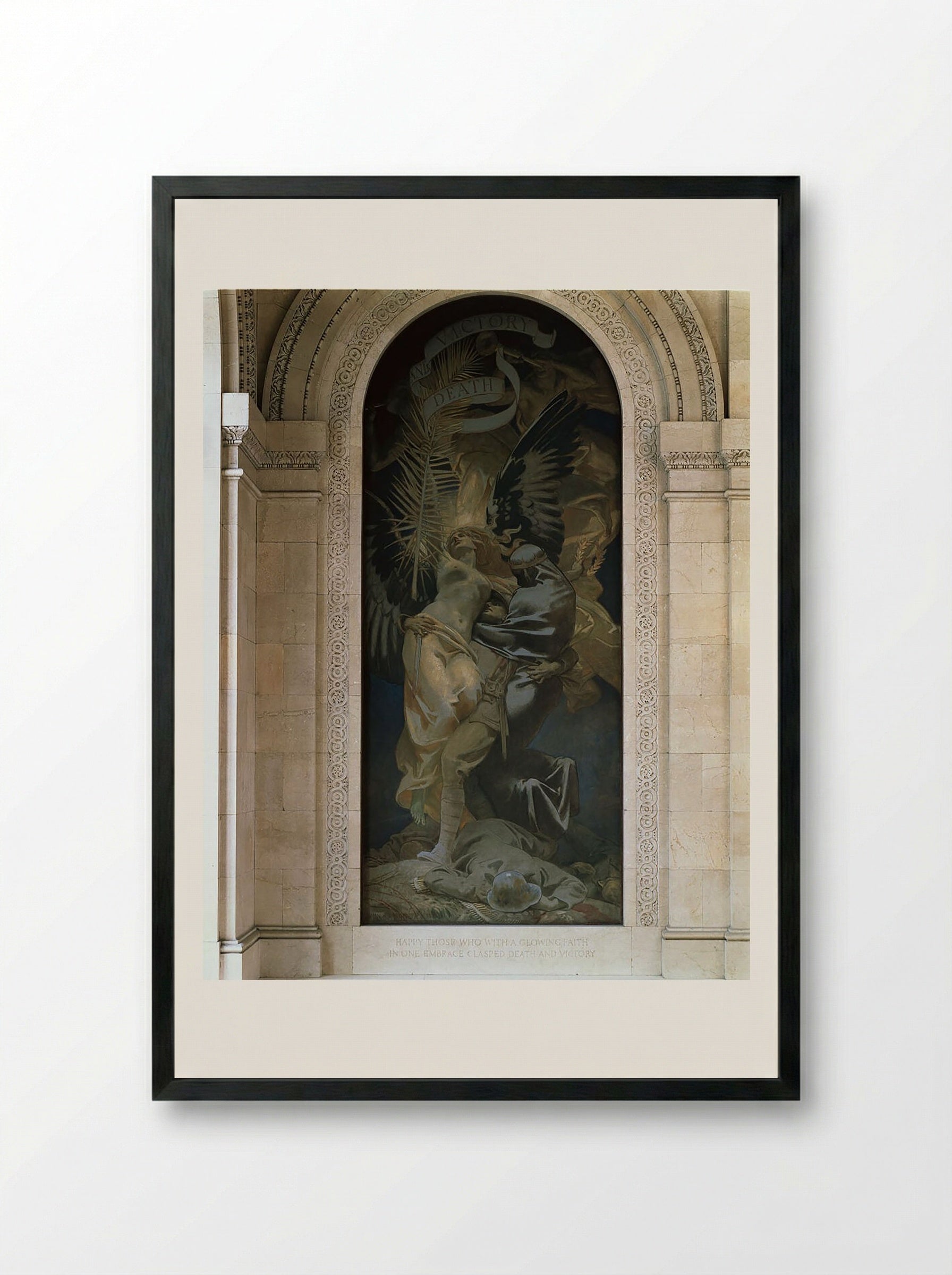Death and Victory - John Singer Sargent - Framed Print Black