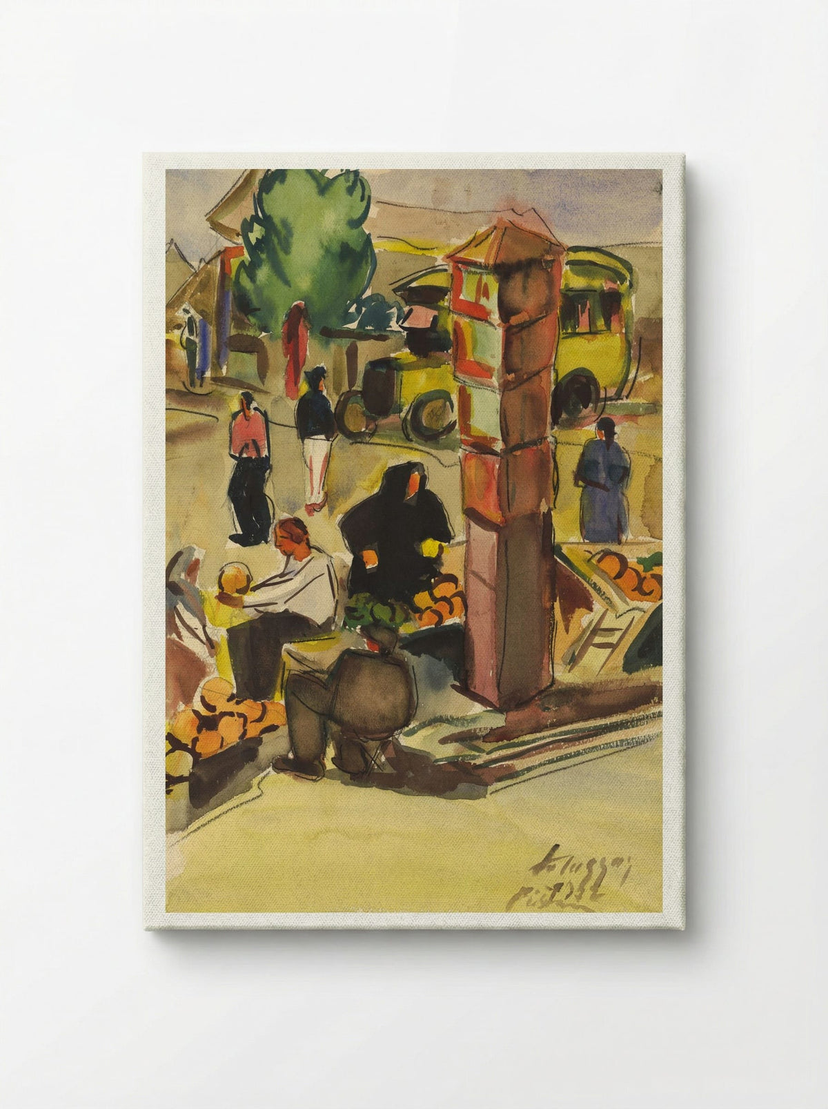 In a Market - Zolo Palugyay - Canvas