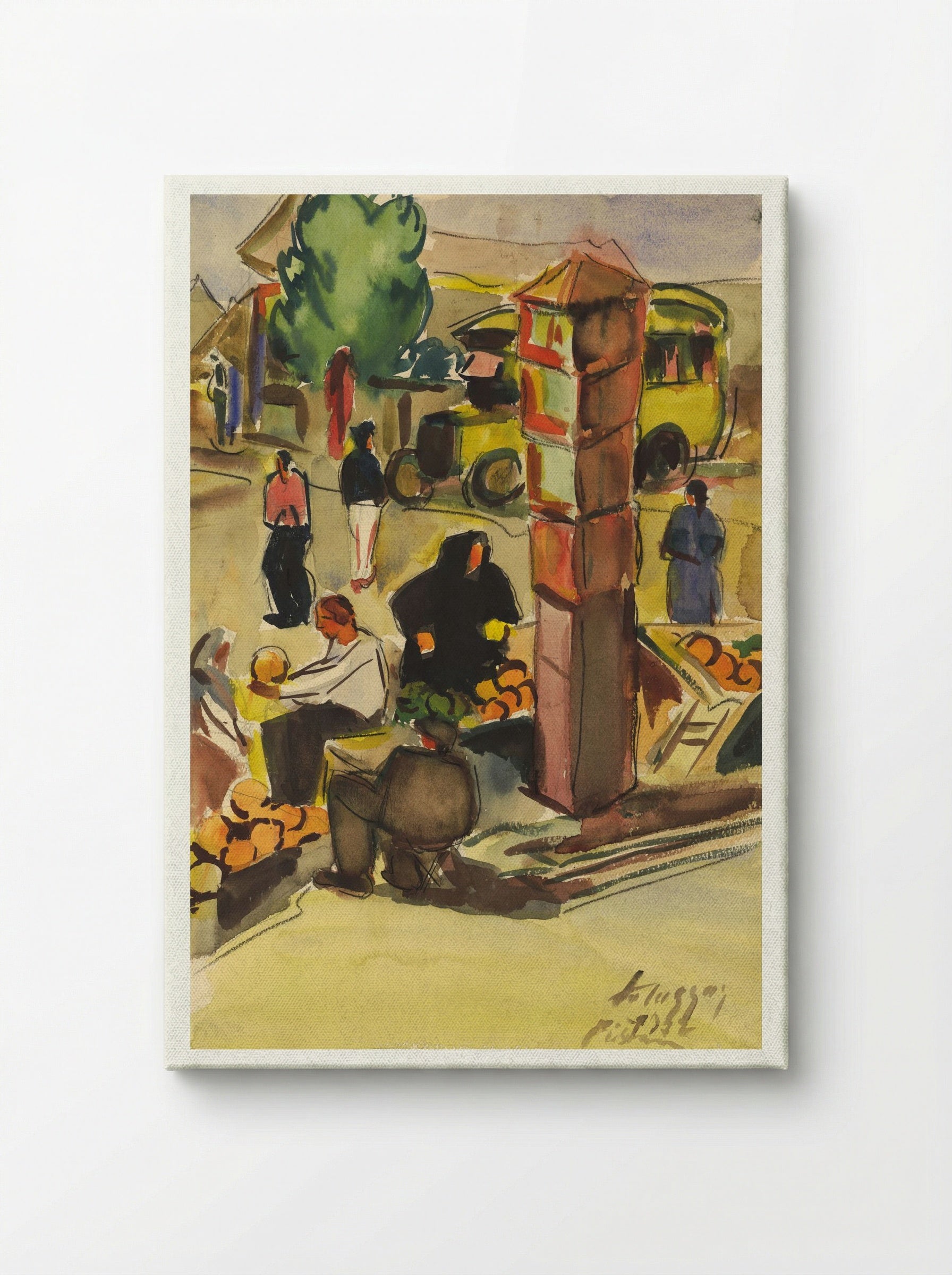 In a Market - Zolo Palugyay - Canvas