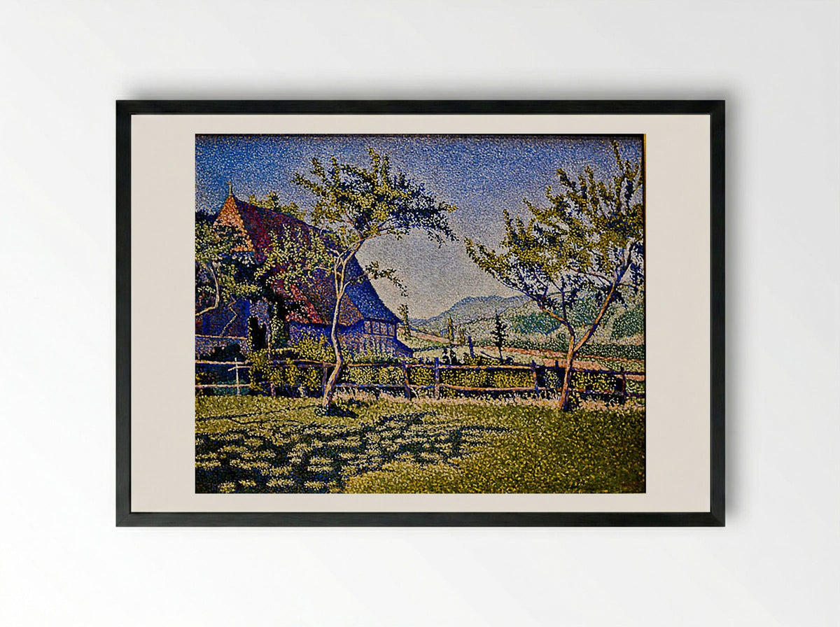 Comblat Castle, The Pre - Paul Signac - Framed Print Black