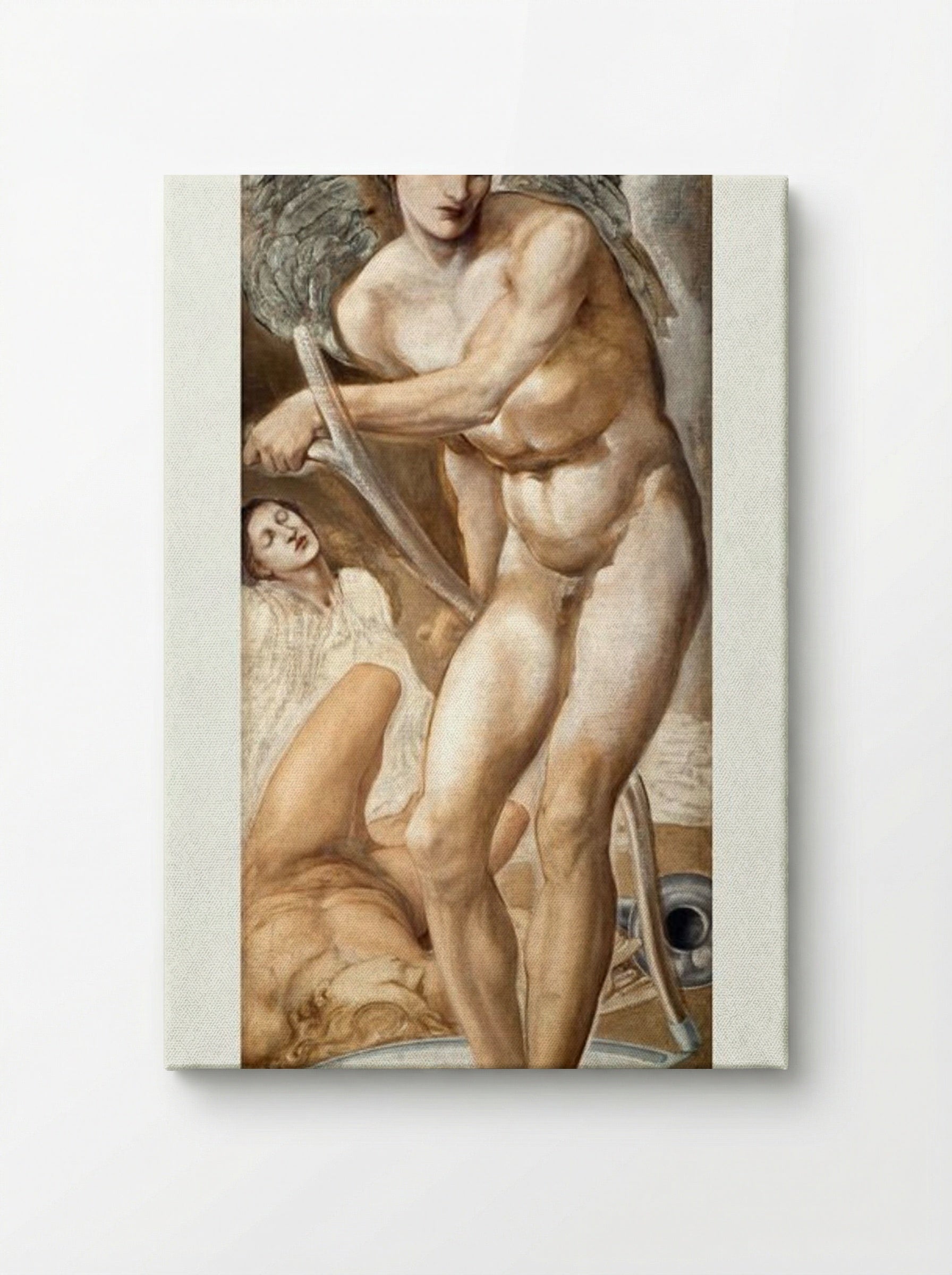 Study of Oblivion Conquering Fame - Edward Burne-Jones - Canvas