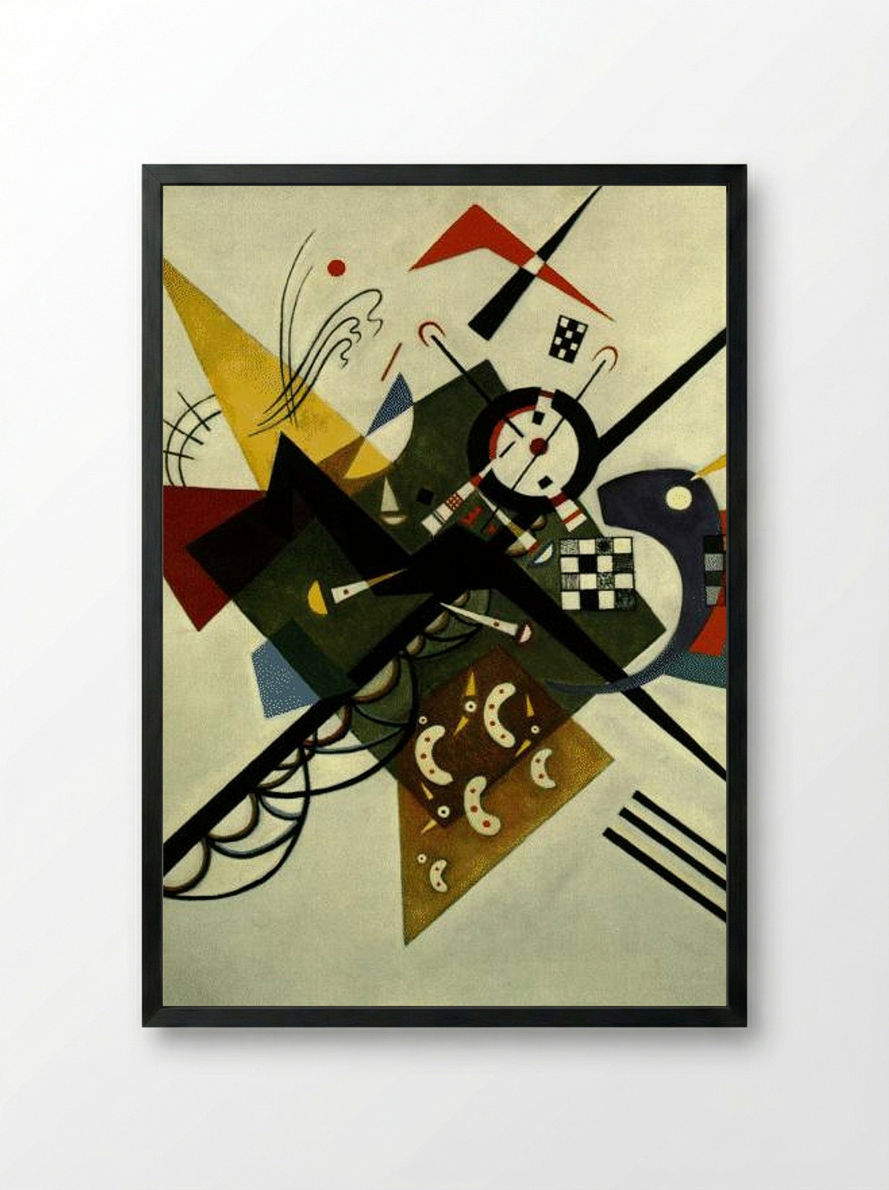 On White II - Wassily Kandinsky - Framed Print Black